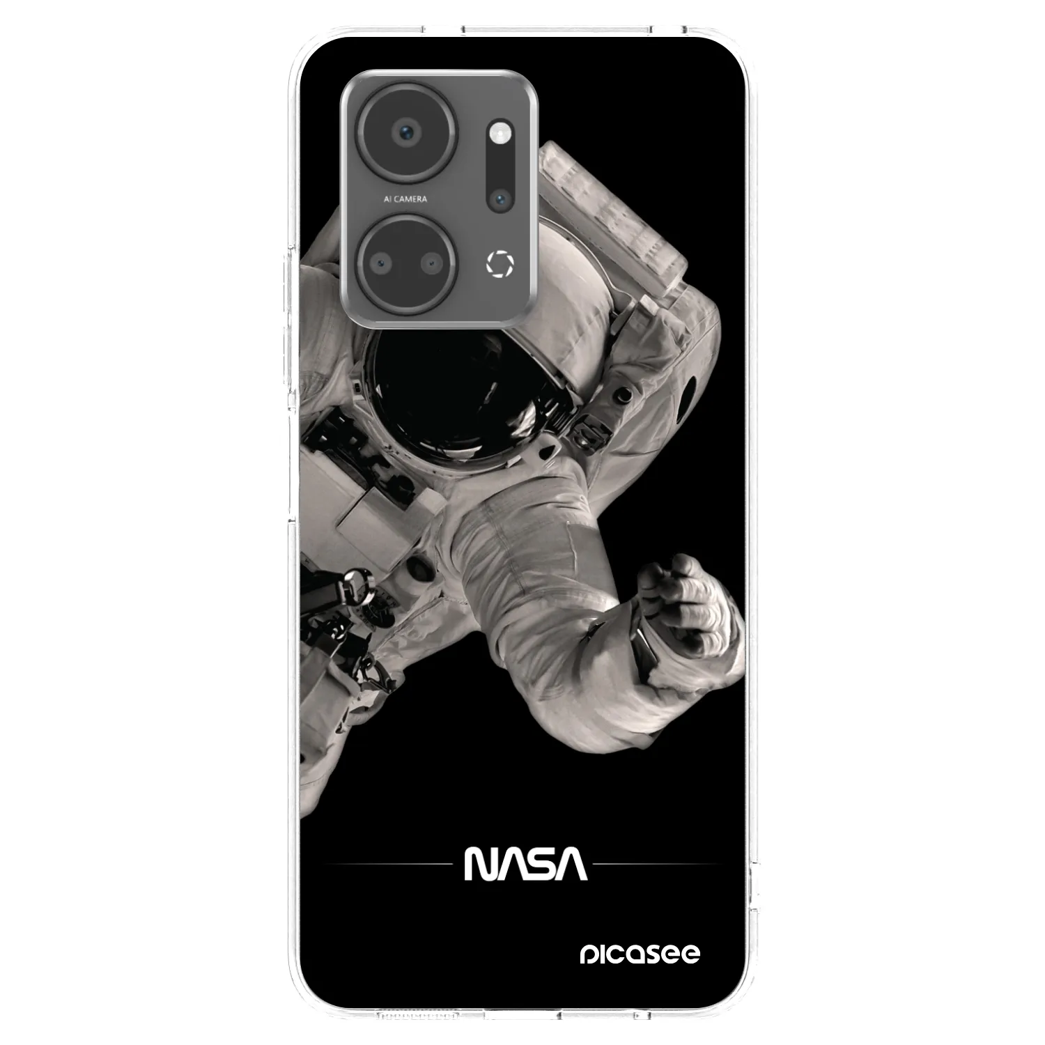 Picasee silikonski prozorni ovitek za Honor X7a - Astronaut Big