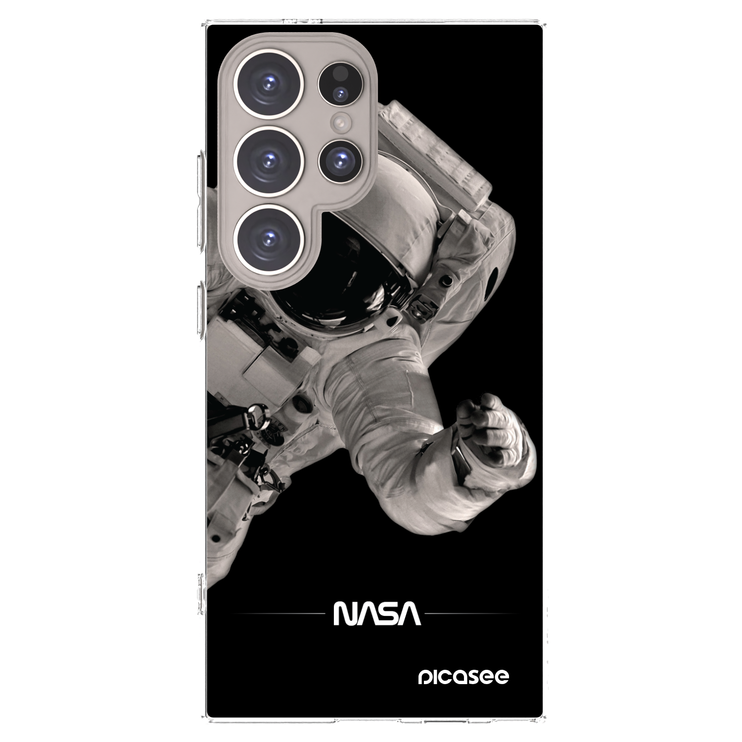 Picasee silikonski prozorni ovitek za Samsung Galaxy S24 Ultra S928B 5G - Astronaut Big