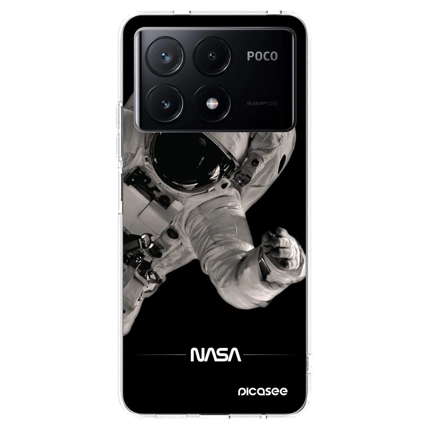 Picasee silikonski prozorni ovitek za Xiaomi Poco X6 Pro - Astronaut Big