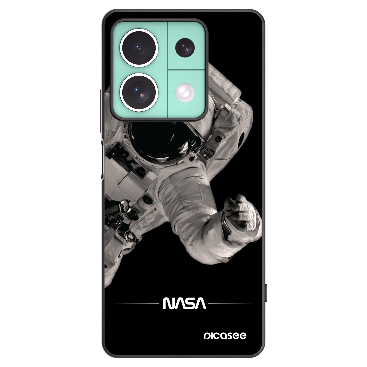 Picasee silikonski črni ovitek za Xiaomi Redmi Note 13 5G - Astronaut Big