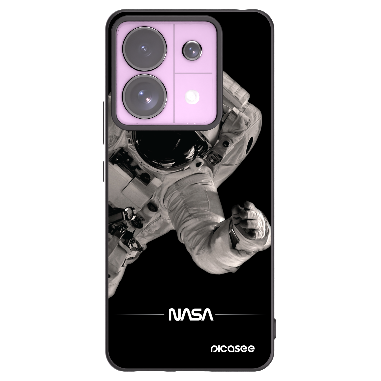 Picasee silikonski črni ovitek za Xiaomi Redmi Note 13 Pro 5G - Astronaut Big