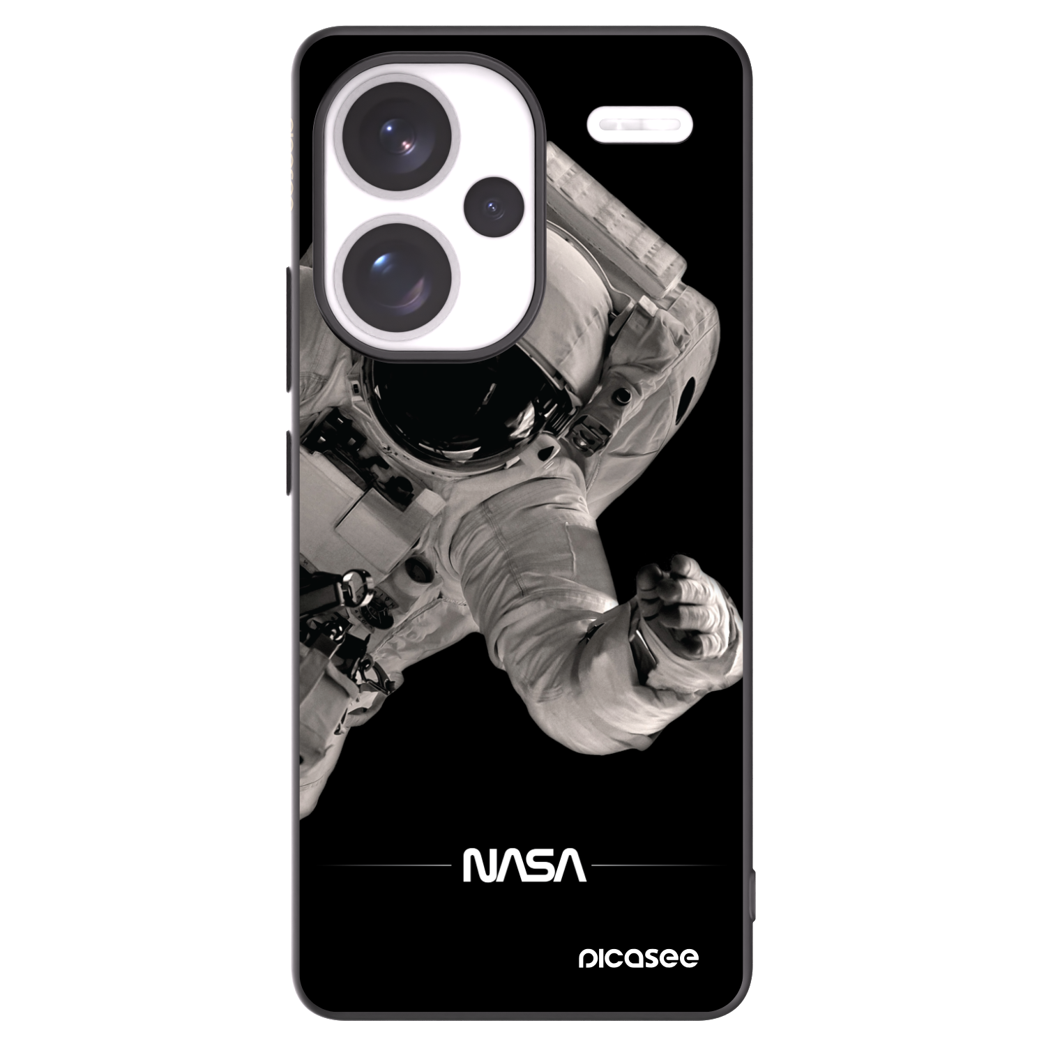 Picasee silikonski črni ovitek za Xiaomi Redmi Note 13 Pro+ 5G - Astronaut Big