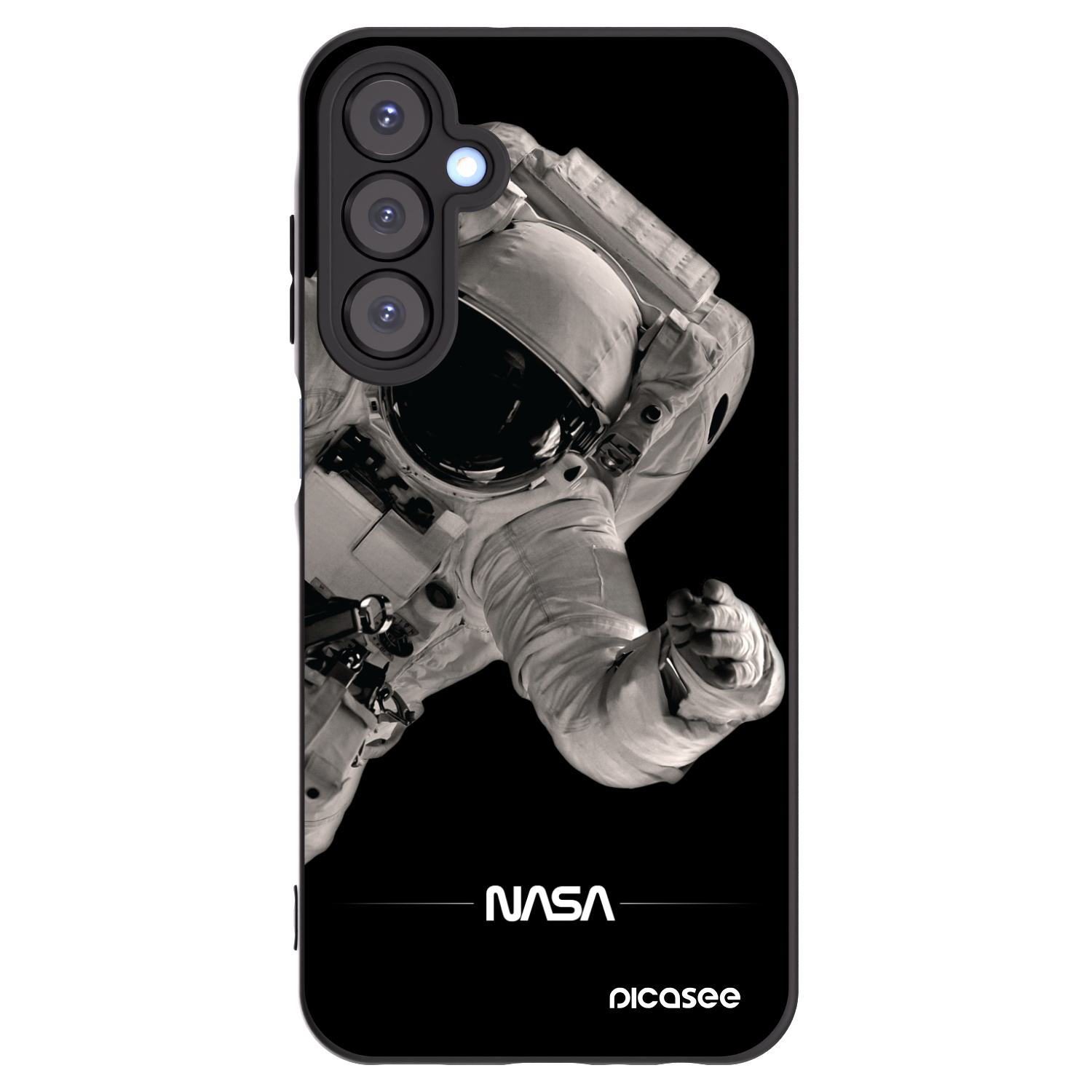 Picasee silikonski črni ovitek za Samsung Galaxy A25 A256B 5G - Astronaut Big