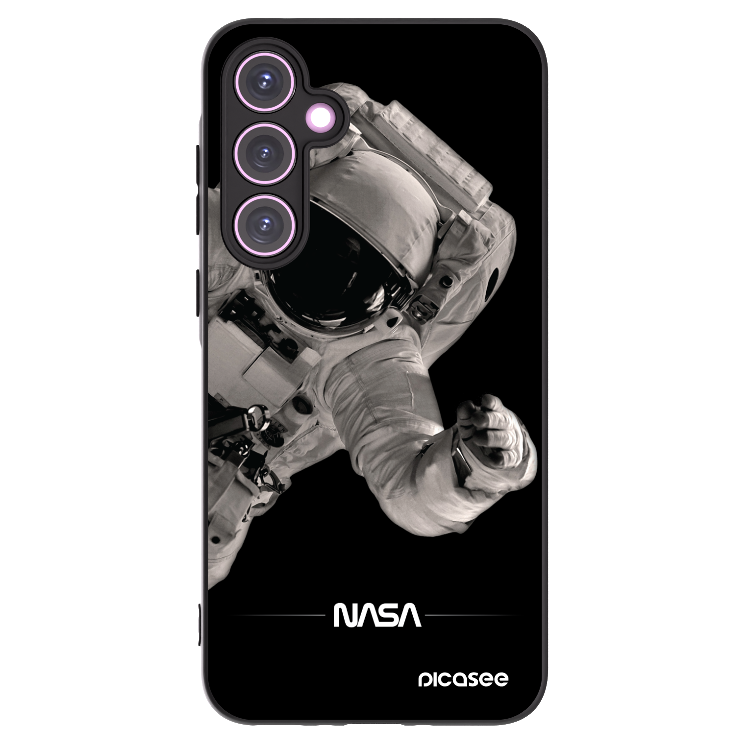 Picasee silikonski črni ovitek za Samsung Galaxy A35 5G A356B - Astronaut Big