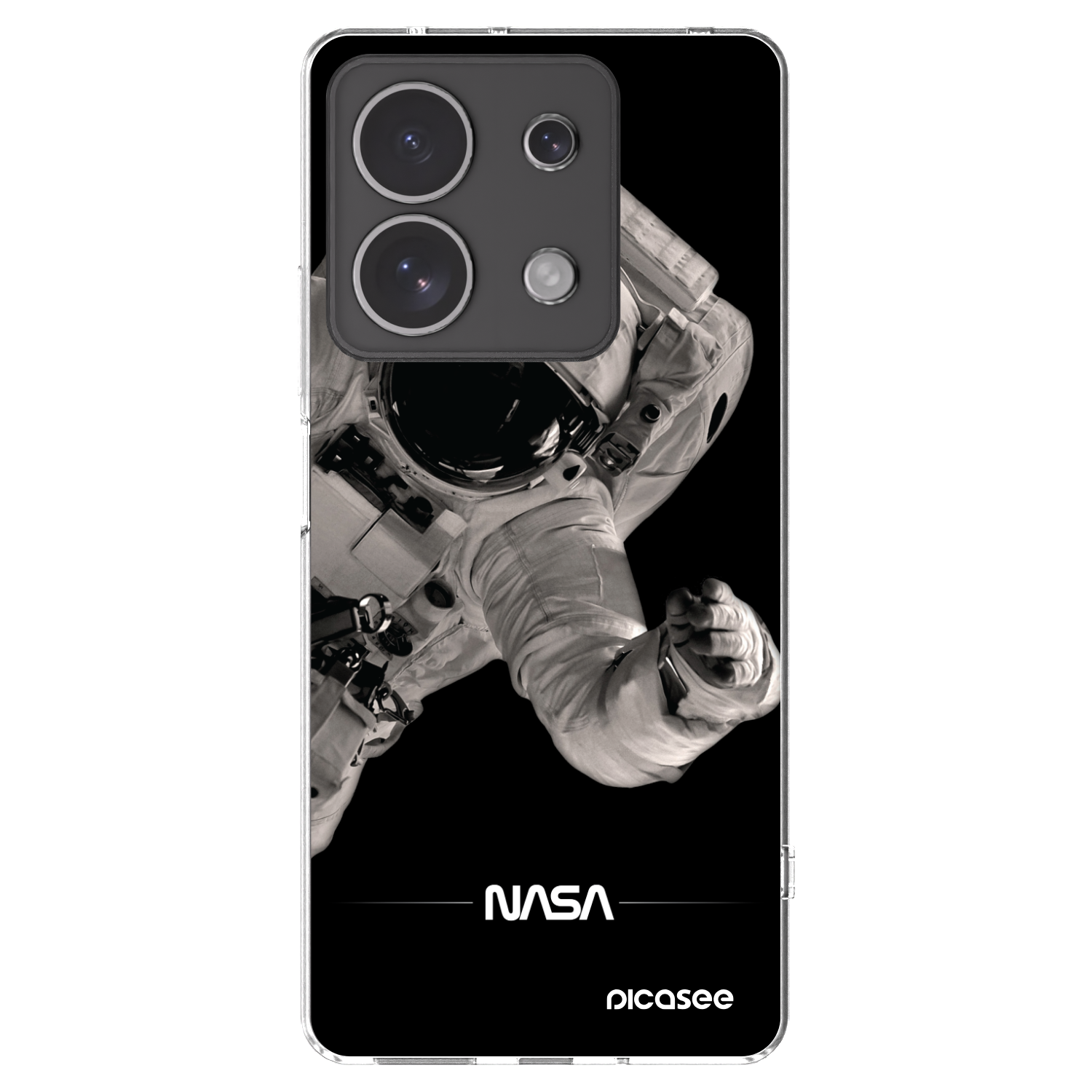 Picasee silikonski prozorni ovitek za Xiaomi Redmi Note 13 4G - Astronaut Big