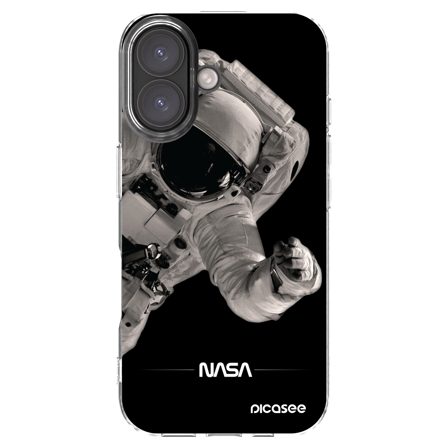Picasee silikonski prozorni ovitek za Apple iPhone 16 - Astronaut Big