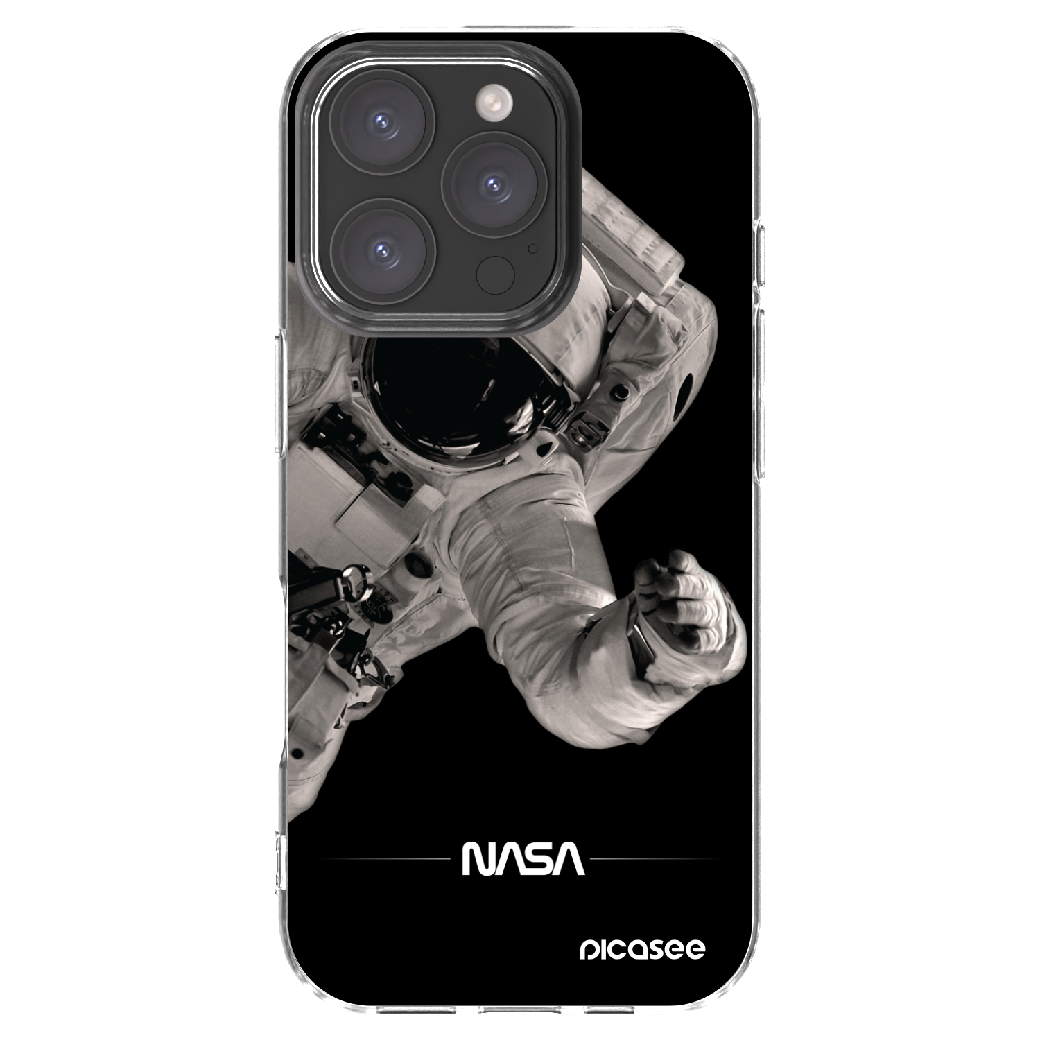 Picasee silikonski prozorni ovitek za Apple iPhone 16 Pro - Astronaut Big