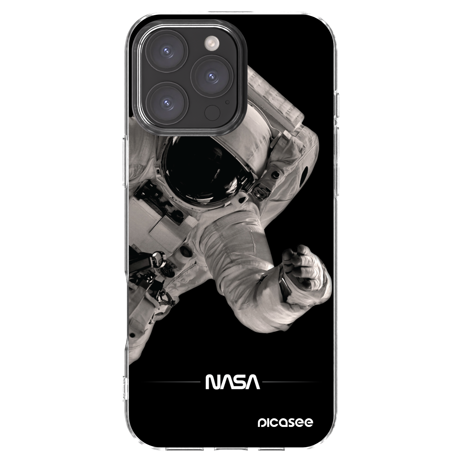 Picasee silikonski prozorni ovitek za Apple iPhone 16 Pro Max - Astronaut Big