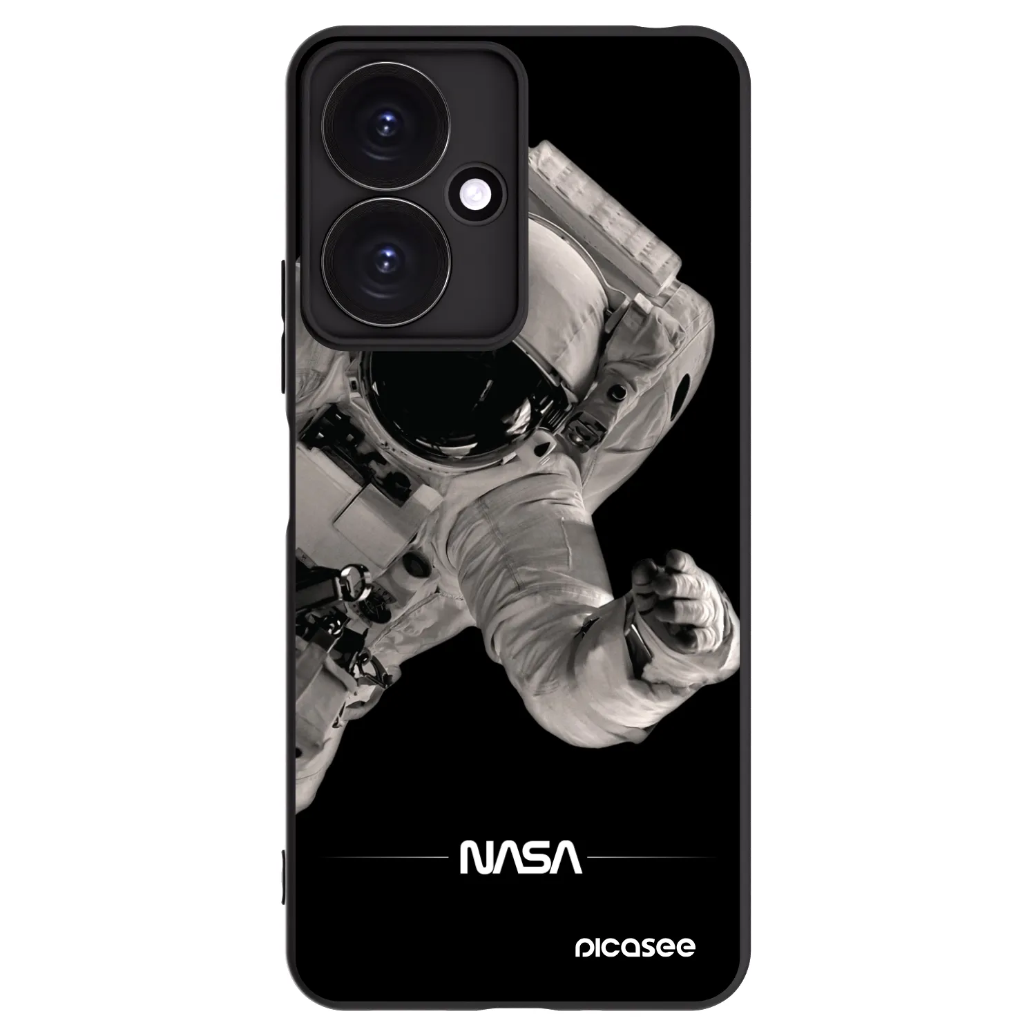 Picasee silikonski črni ovitek za Xiaomi Redmi 13C 5G - Astronaut Big