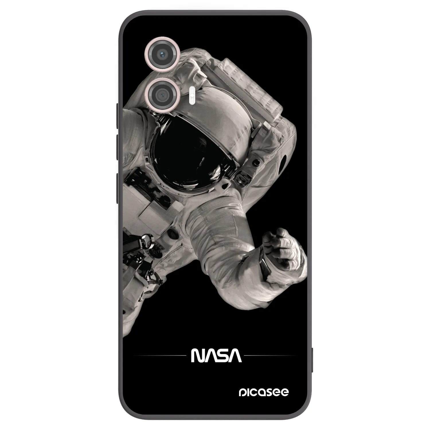 Picasee silikonski črni ovitek za Motorola Moto G53 5G - Astronaut Big
