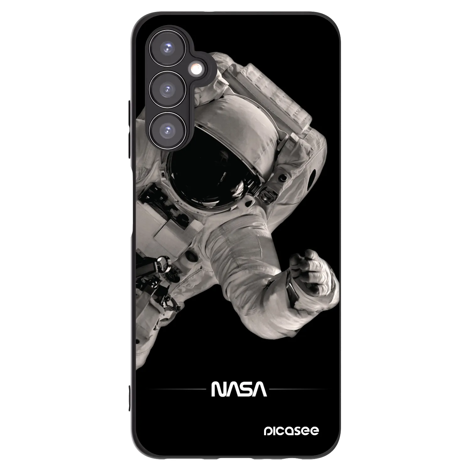 Picasee silikonski črni ovitek za Samsung Galaxy A05s A057G - Astronaut Big