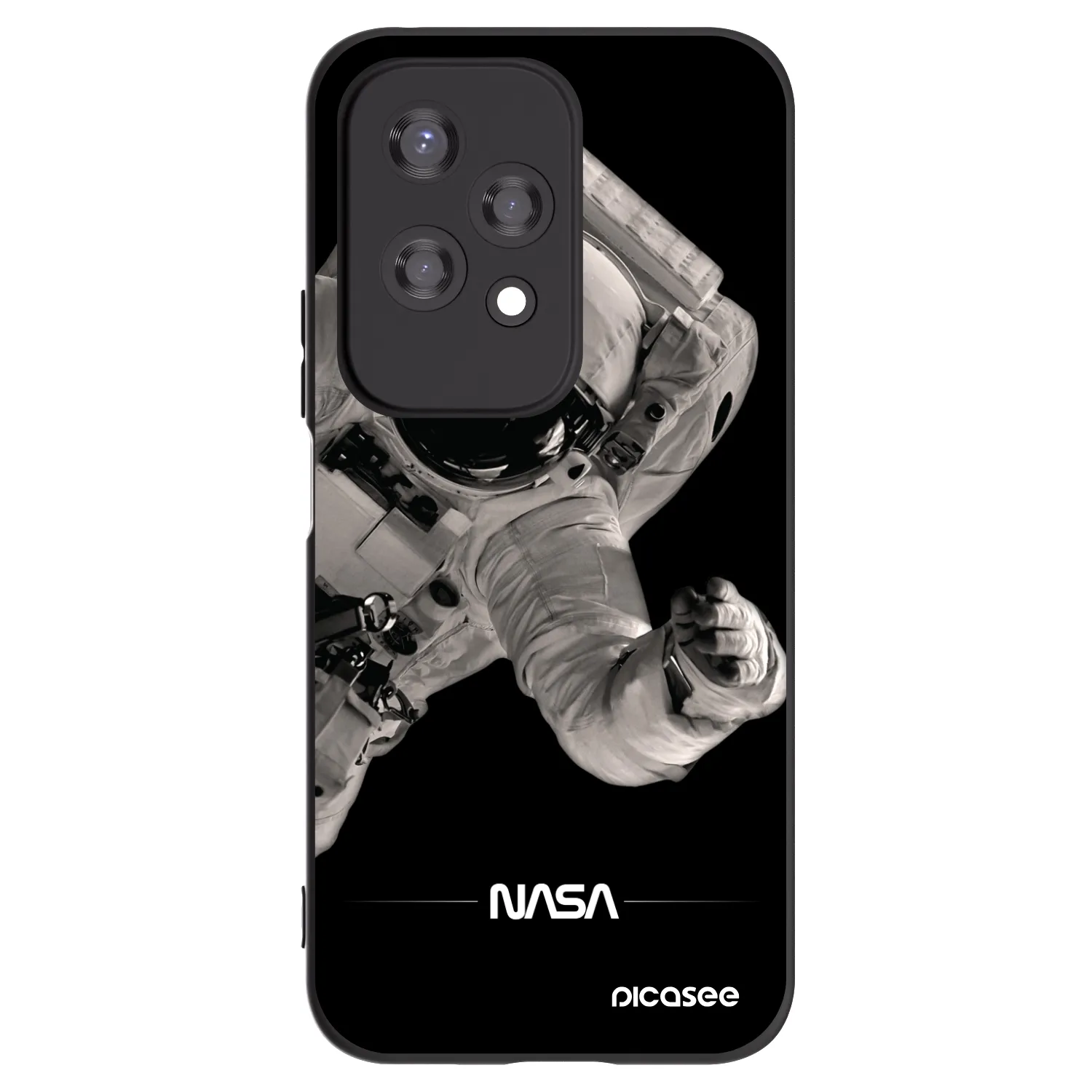 Picasee silikonski črni ovitek za Honor 200 Lite - Astronaut Big