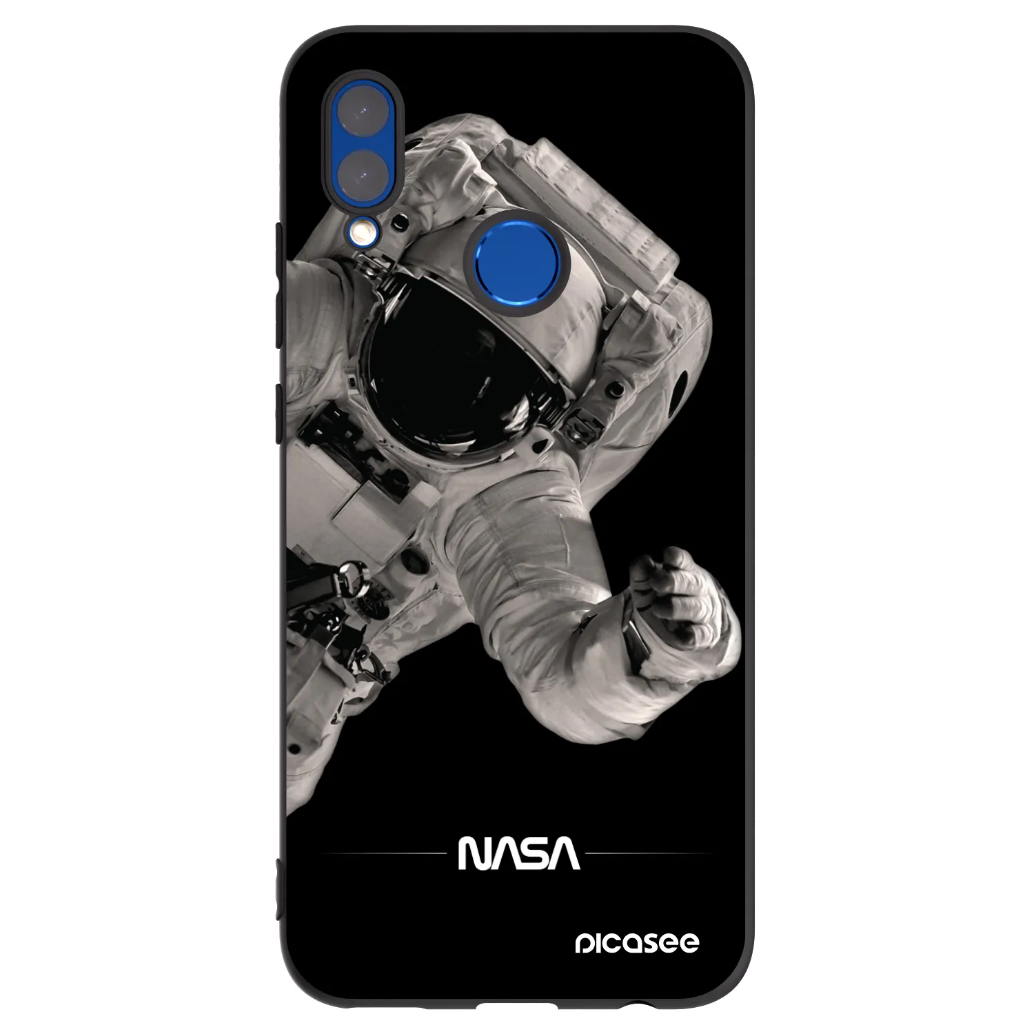 Picasee silikonski črni ovitek za Huawei P Smart 2019 - Astronaut Big