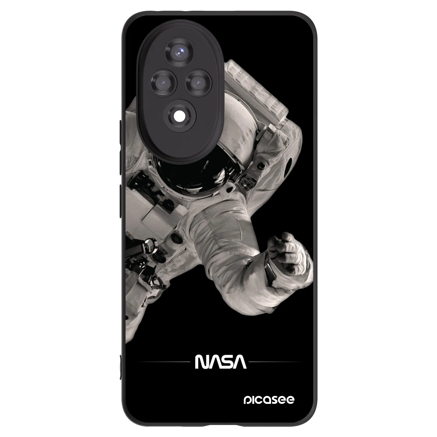 Picasee silikonski črni ovitek za Honor 200 5G - Astronaut Big