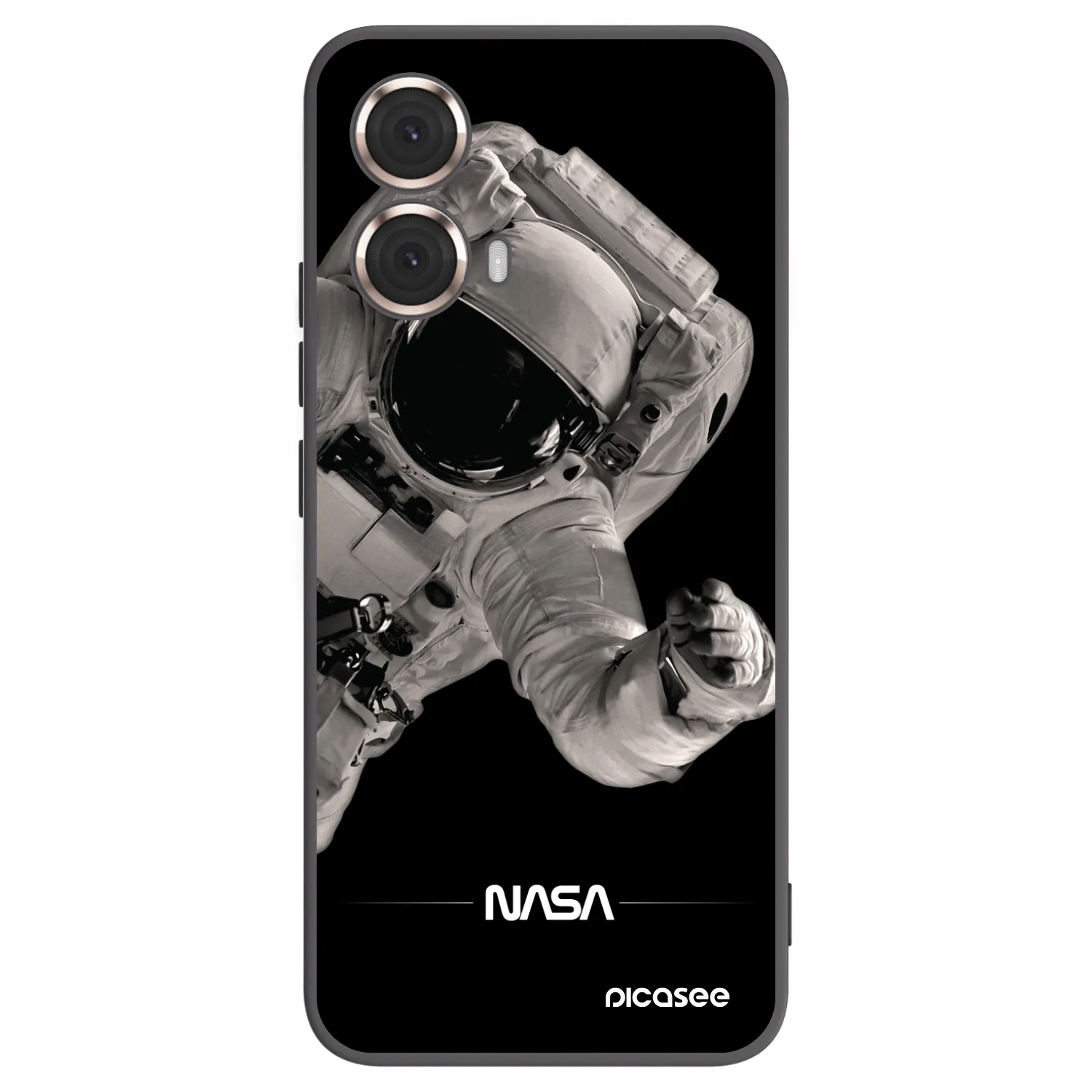 Picasee silikonski črni ovitek za Motorola Moto G85 - Astronaut Big