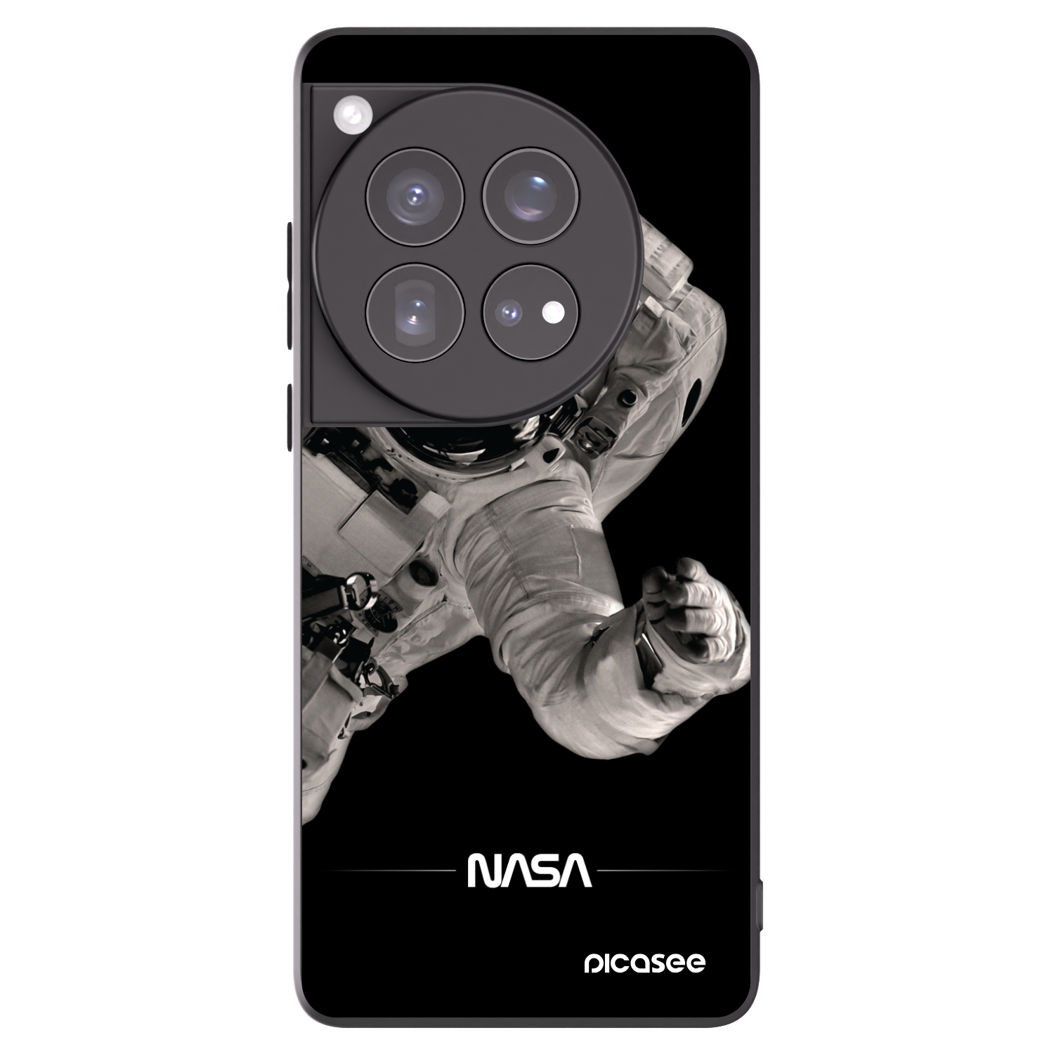 Picasee silikonski črni ovitek za OnePlus 12 5G - Astronaut Big