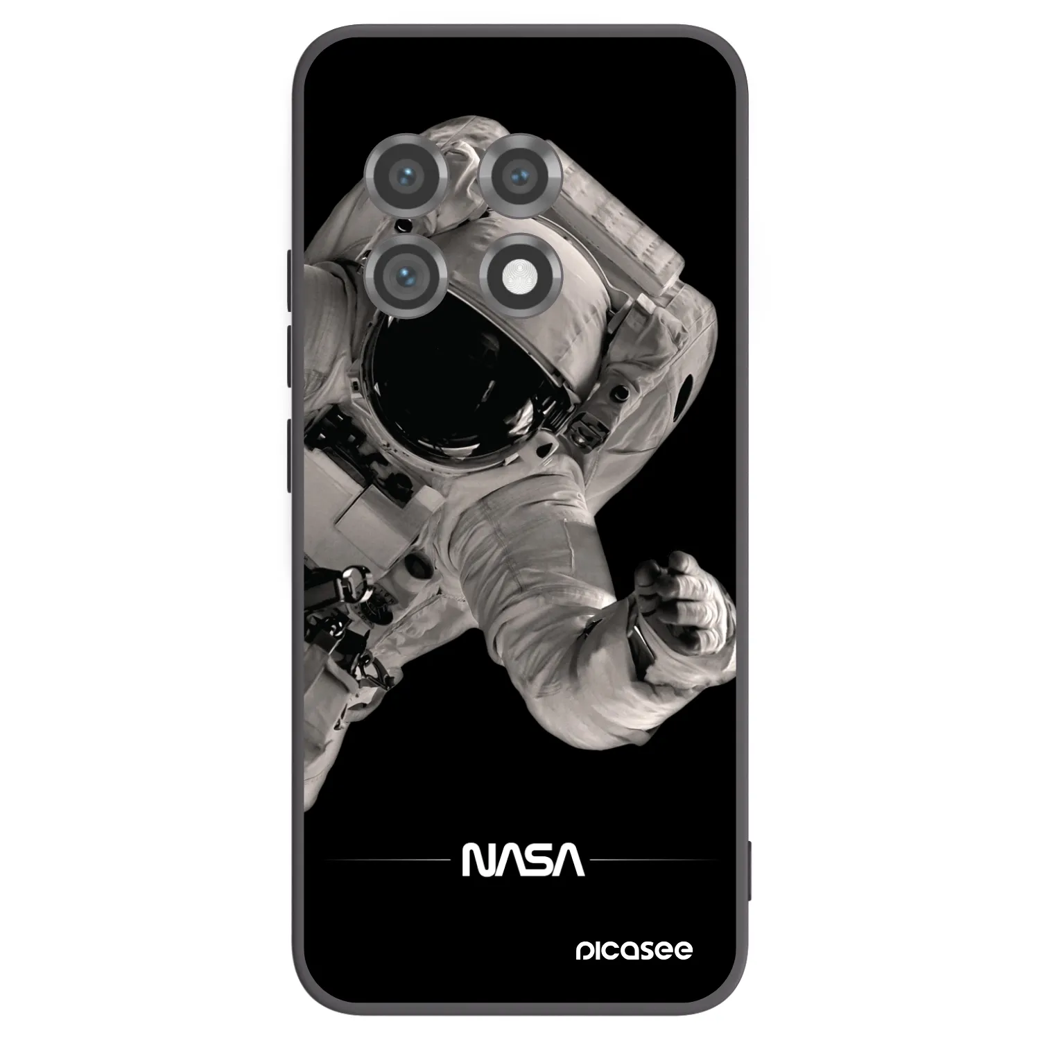 Picasee silikonski črni ovitek za OnePlus 11 5G - Astronaut Big