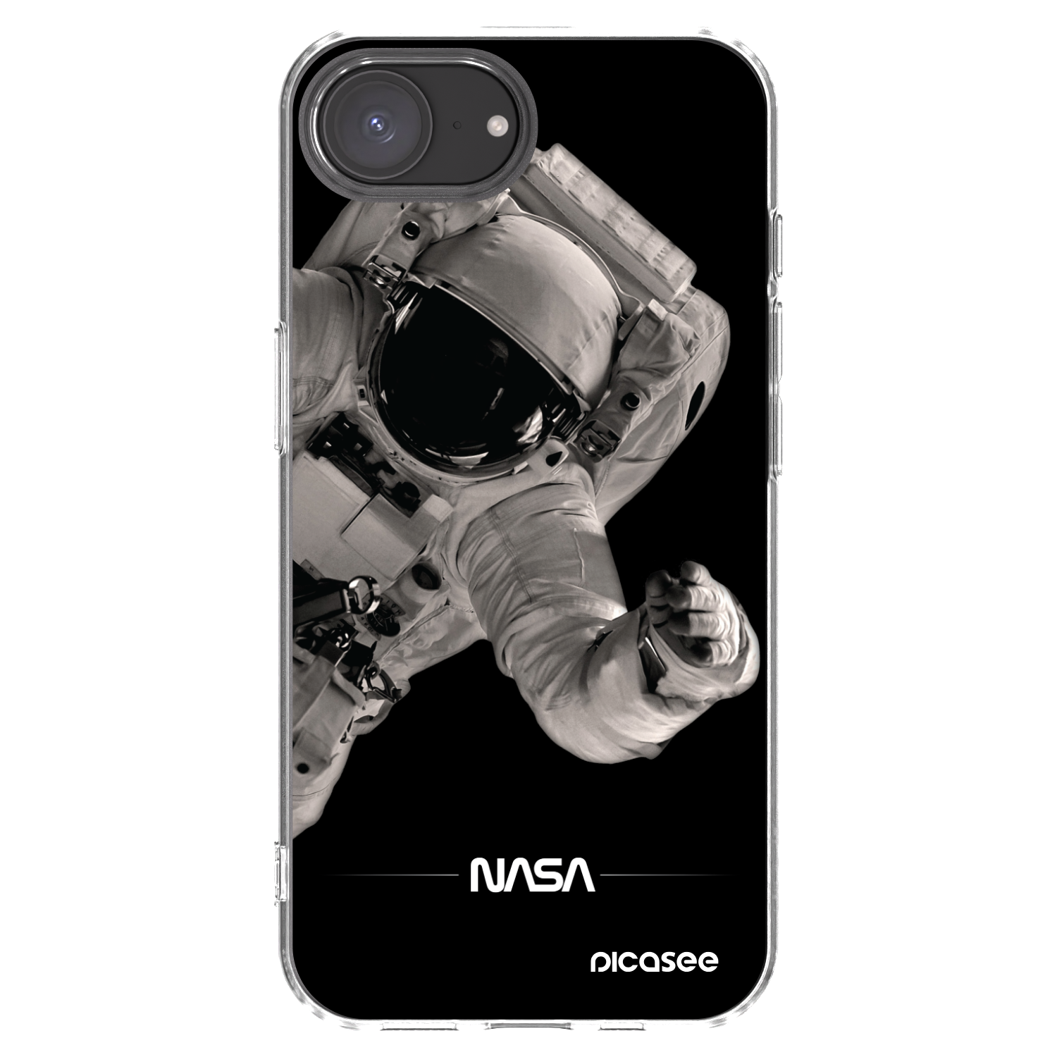 Picasee silikonski prozorni ovitek za Apple iPhone 16e - Astronaut Big