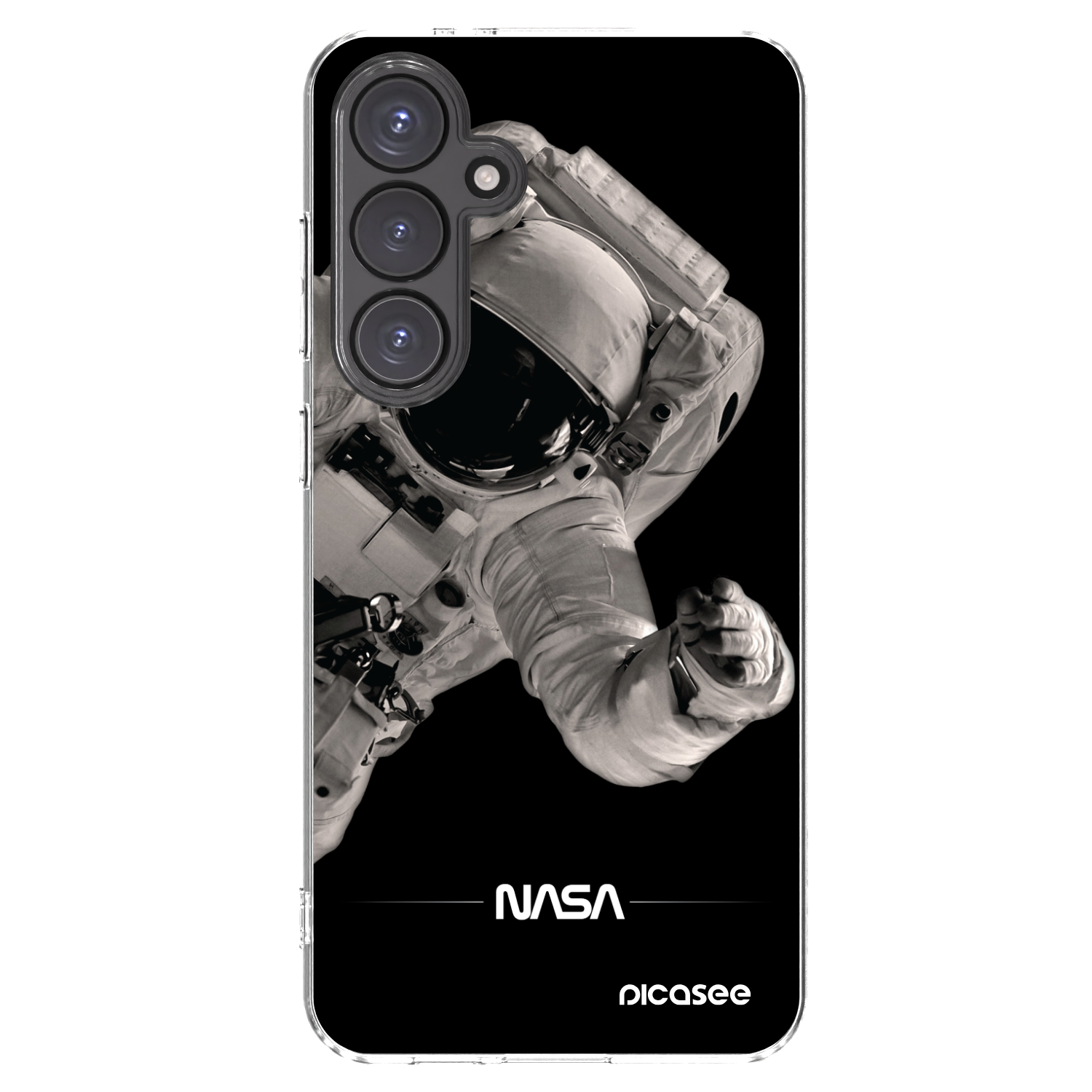 Picasee silikonski prozorni ovitek za Samsung Galaxy S24 FE S721B - Astronaut Big
