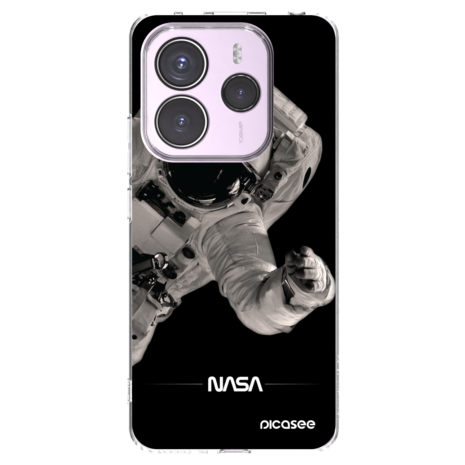 Picasee silikonski prozorni ovitek za Xiaomi Redmi Note 14 5G - Astronaut Big