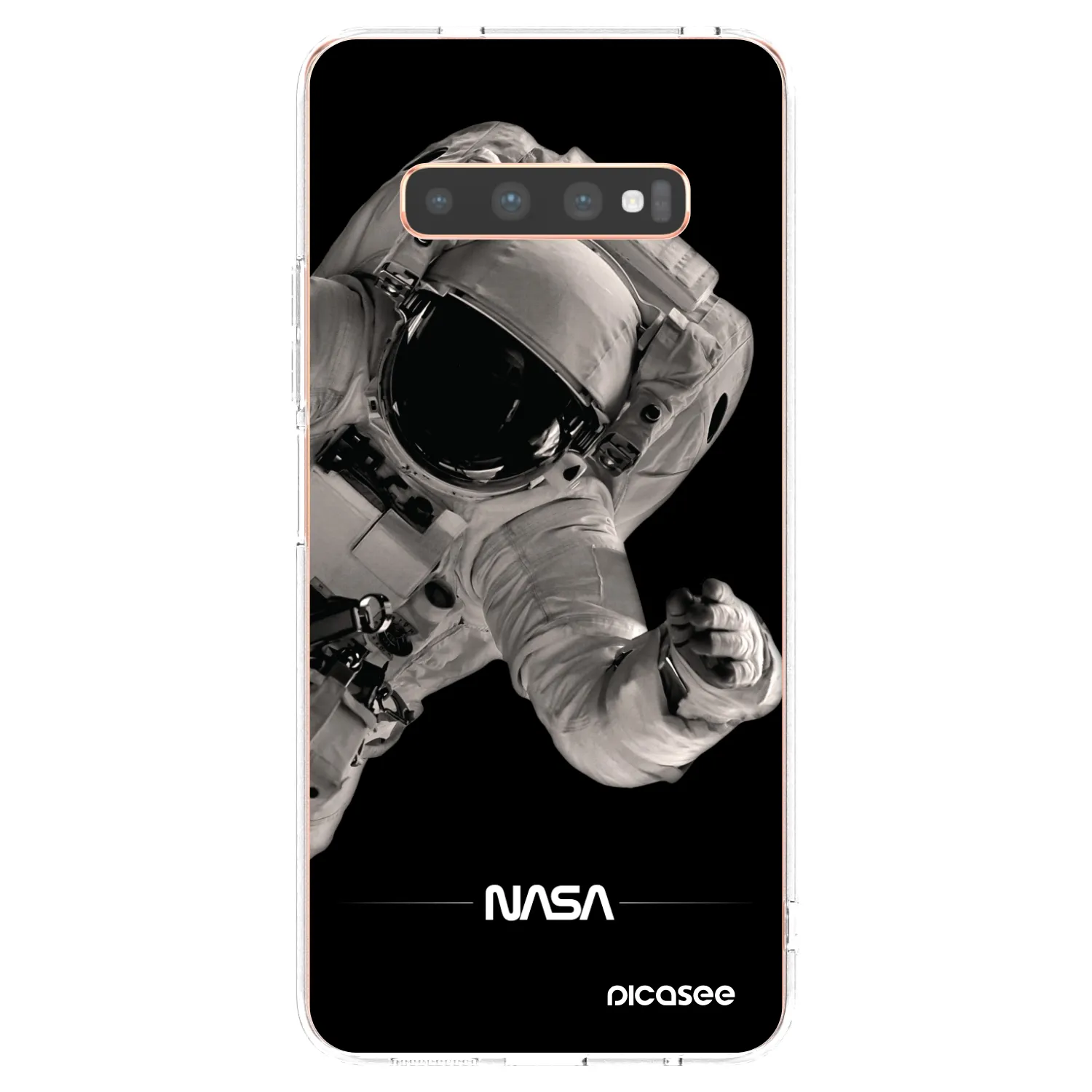 Picasee silikonski prozorni ovitek za Samsung Galaxy S10 Plus G975 - Astronaut Big