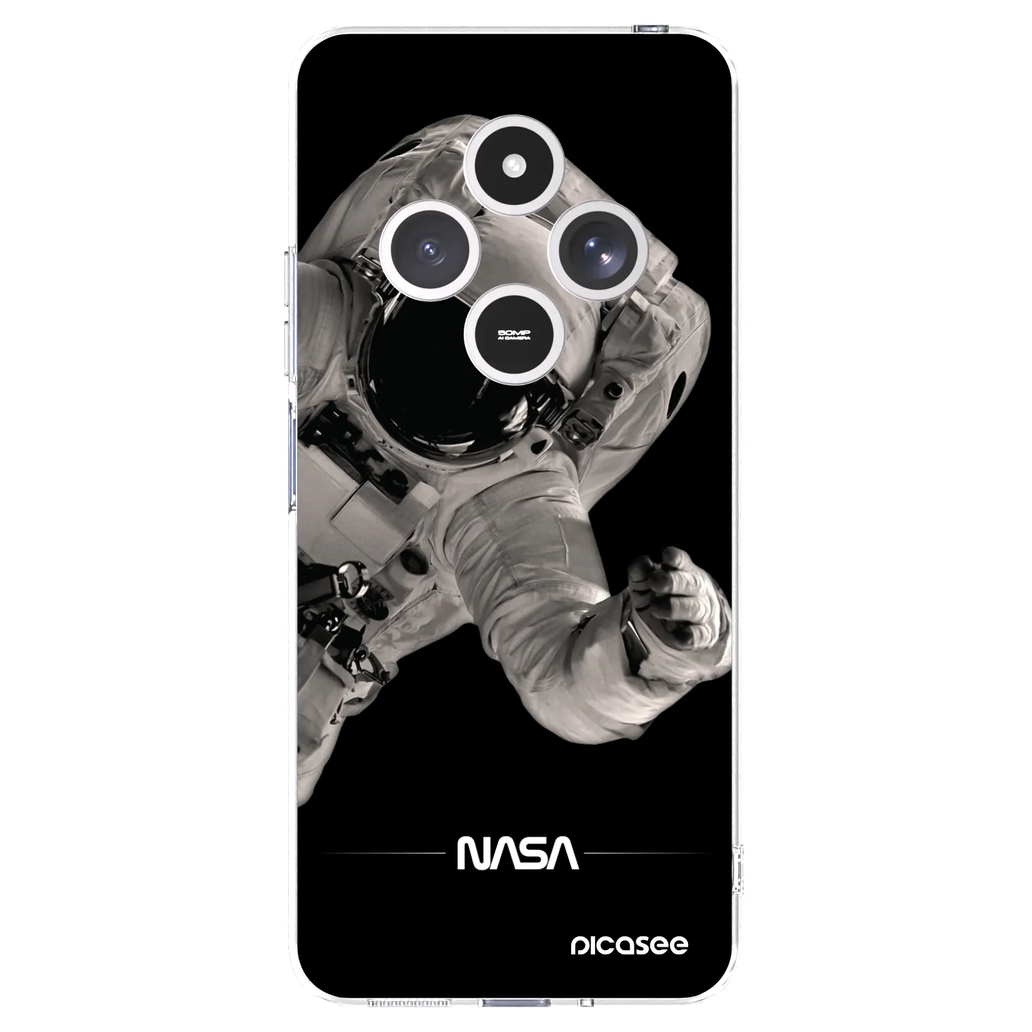 Picasee silikonski prozorni ovitek za Xiaomi Redmi 14C - Astronaut Big