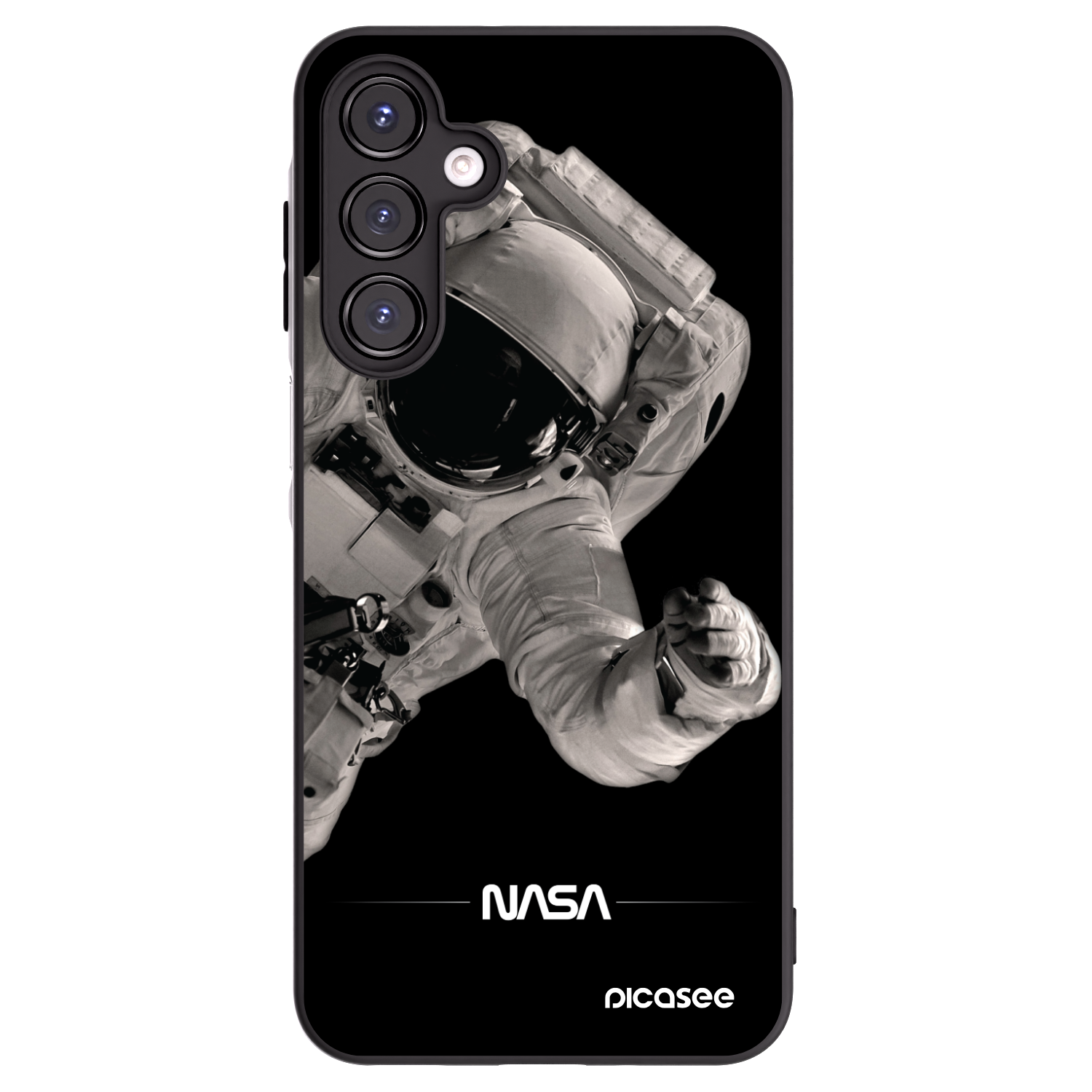 Picasee silikonski črni ovitek za Samsung Galaxy A16 5G - Astronaut Big