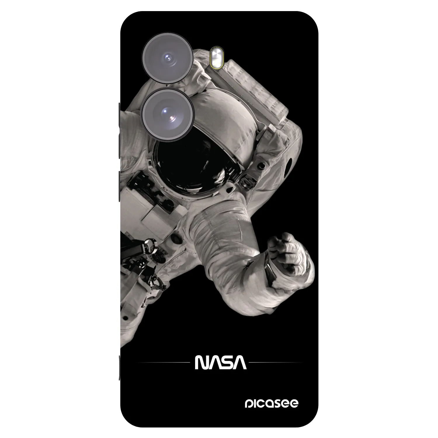 Picasee silikonski črni ovitek za Xiaomi Poco X7 - Astronaut Big