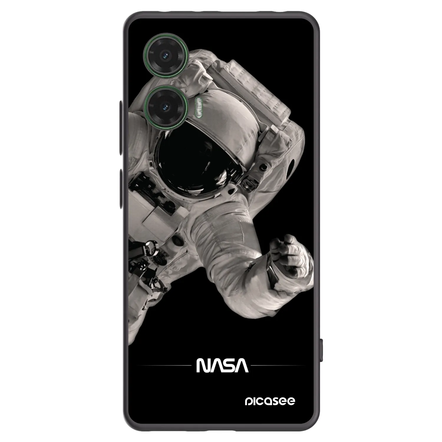 Picasee silikonski črni ovitek za Motorola Moto G35 5G - Astronaut Big