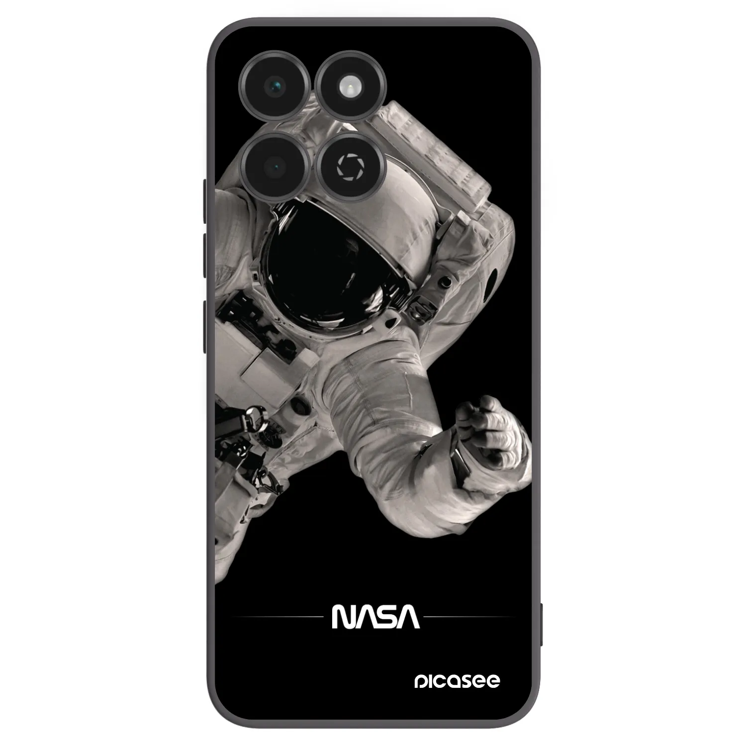 Picasee silikonski črni ovitek za Honor 200 Smart 5G - Astronaut Big
