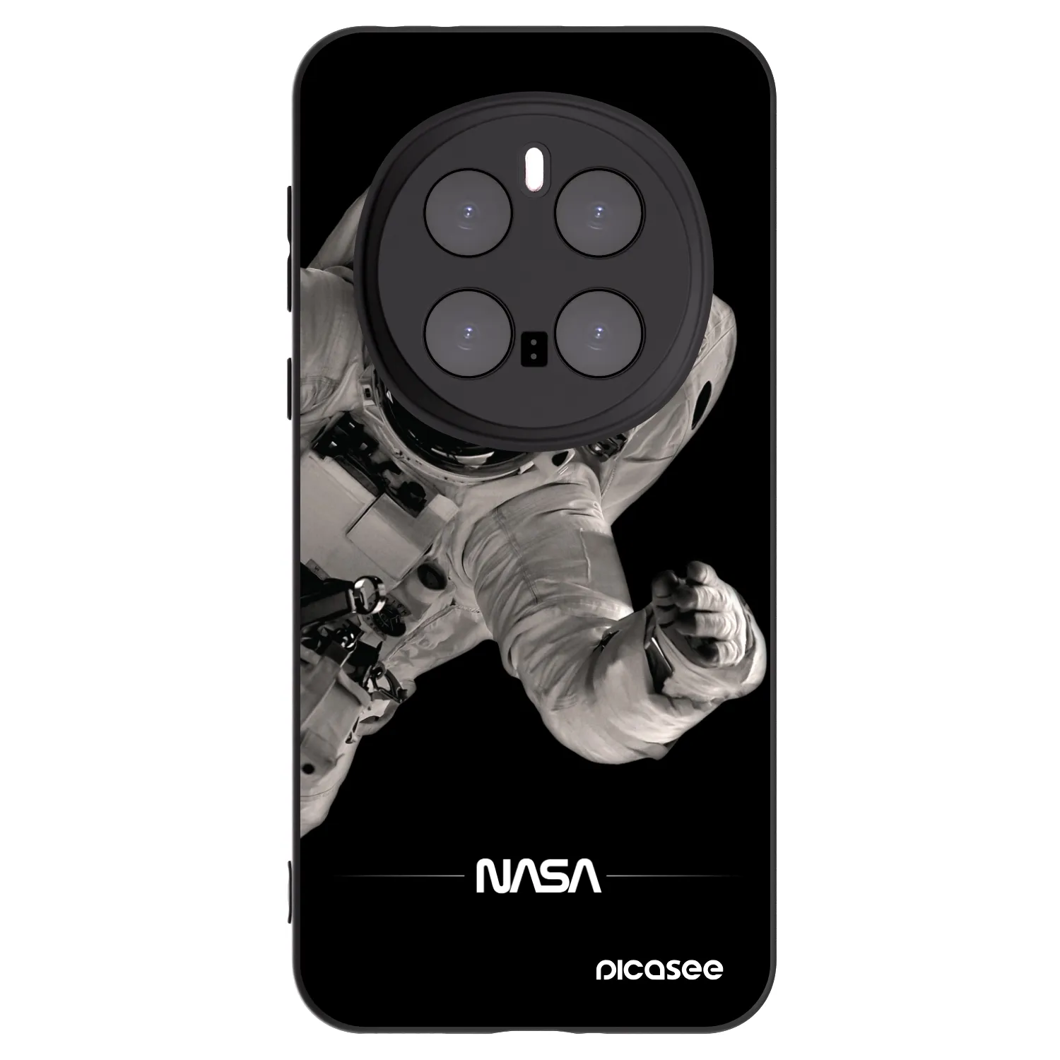 Picasee silikonski črni ovitek za Honor Magic7 Pro 5G - Astronaut Big