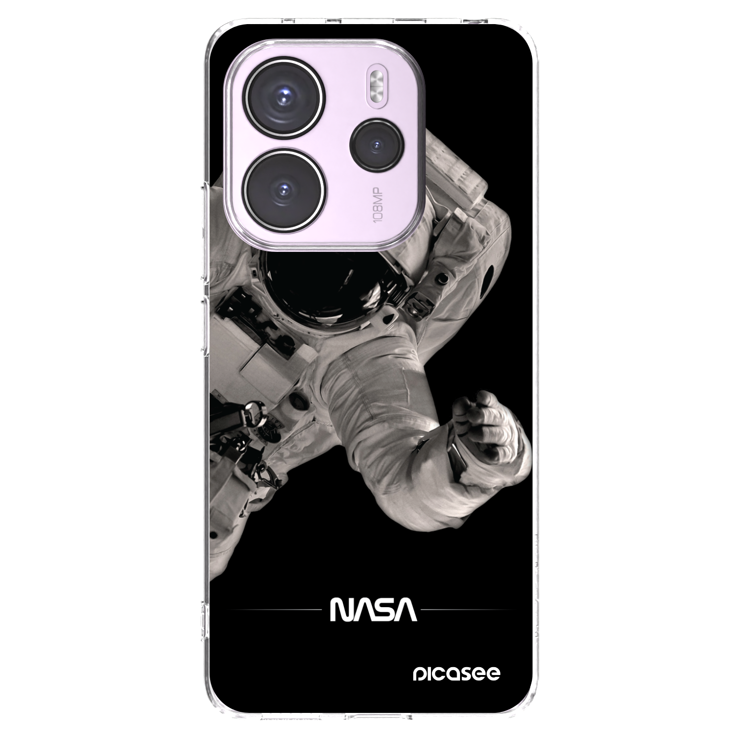 Picasee silikonski prozorni ovitek za Xiaomi Redmi Note 14 4G - Astronaut Big