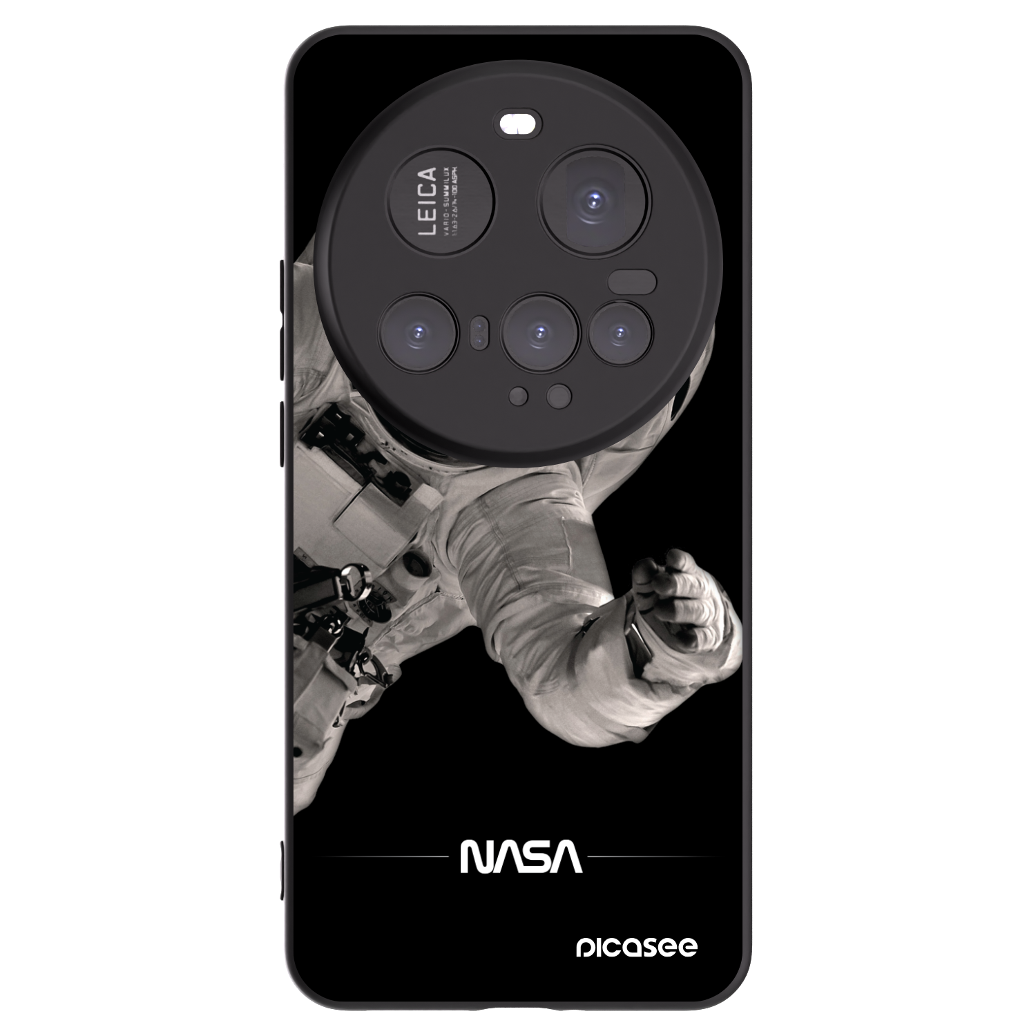 Picasee silikonski črni ovitek za Xiaomi 15 Ultra - Astronaut Big