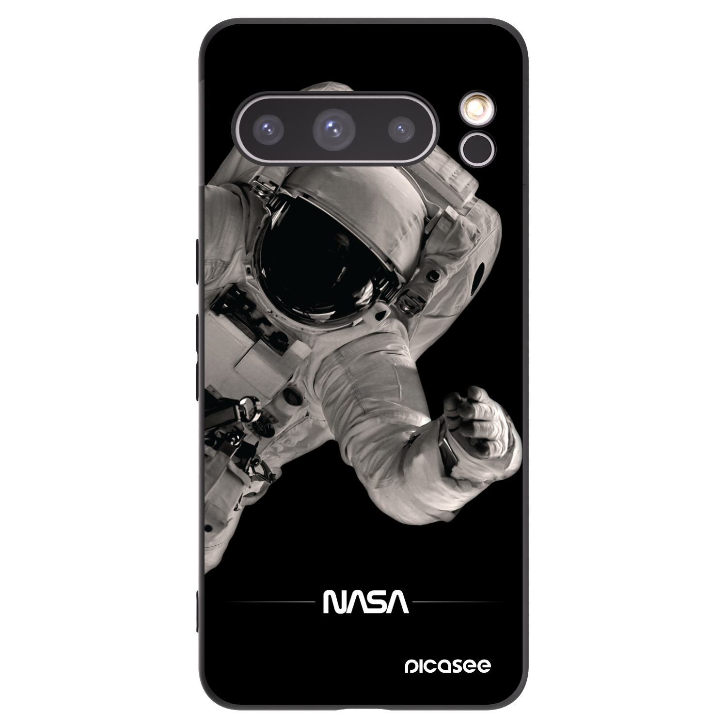 Picasee silikonski črni ovitek za Google Pixel 8 Pro - Astronaut Big