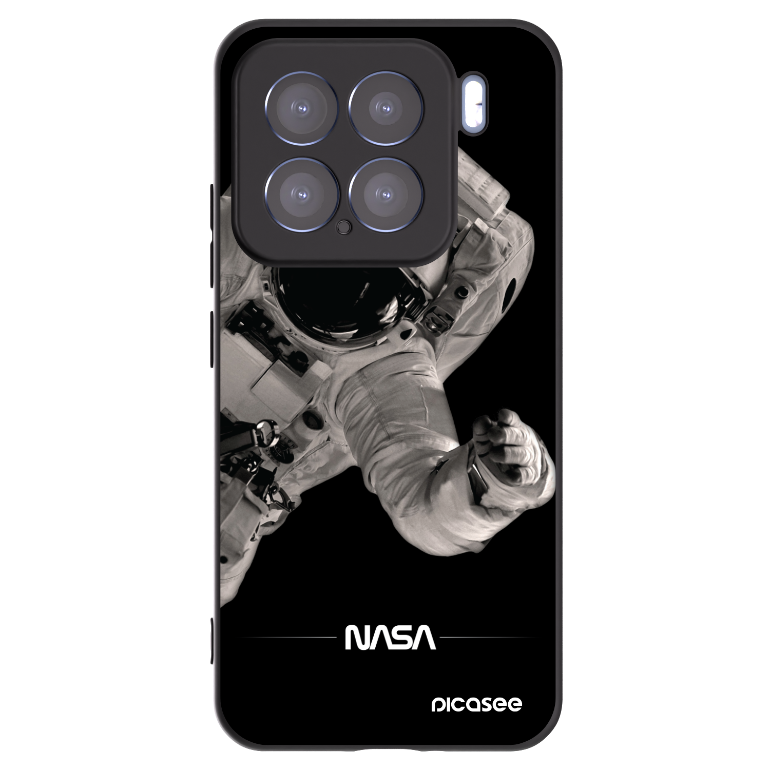 Picasee silikonski črni ovitek za Xiaomi 15 - Astronaut Big