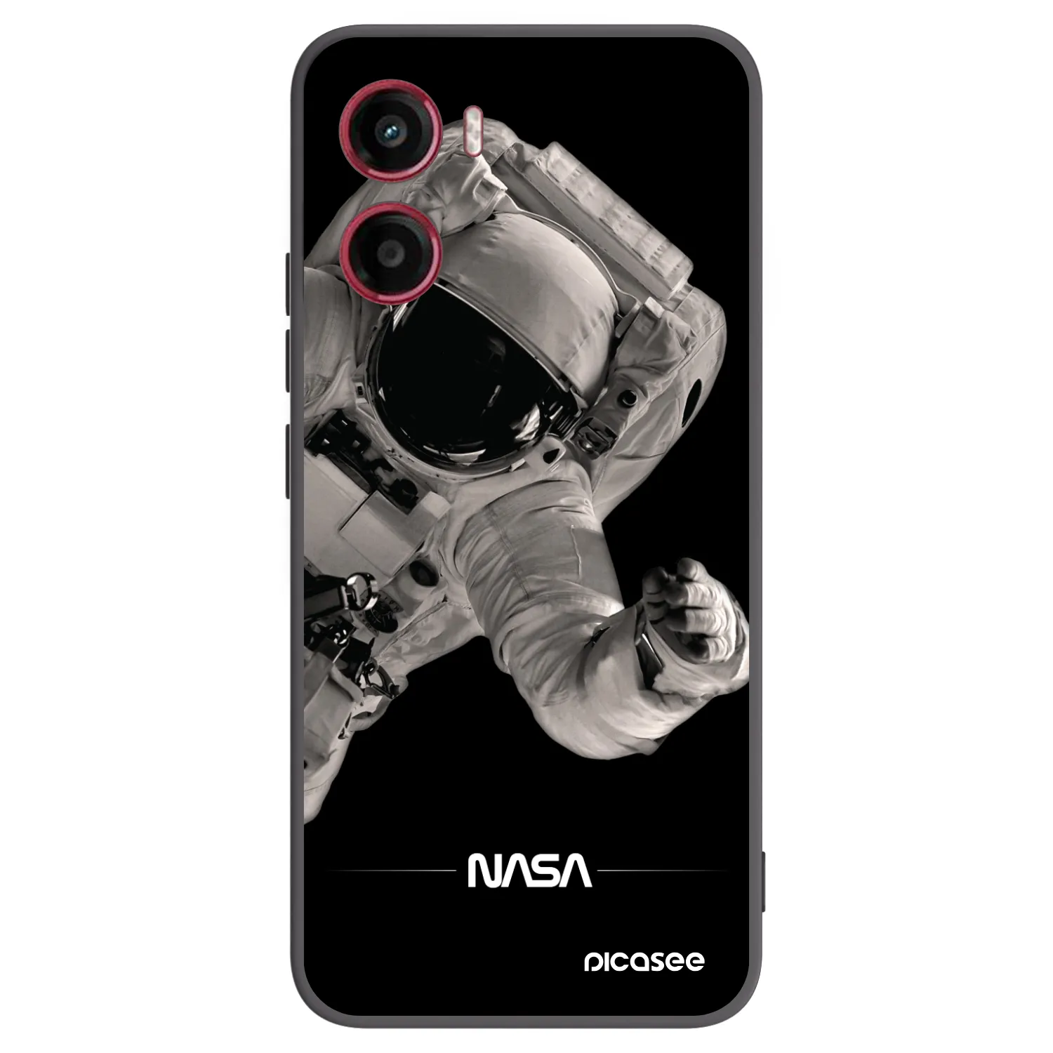 Picasee silikonski črni ovitek za Motorola Moto G05 - Astronaut Big