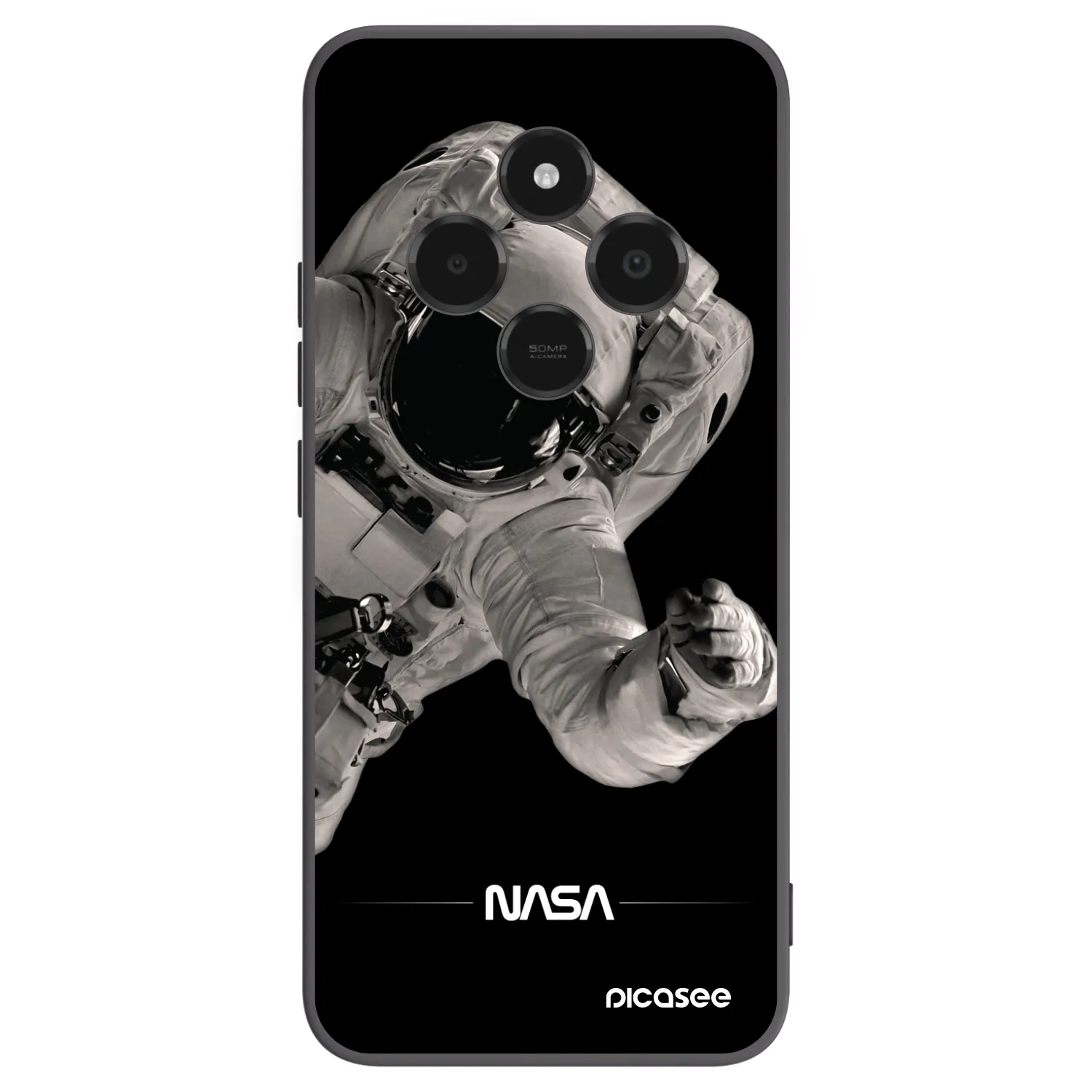 Picasee silikonski črni ovitek za Xiaomi Poco C75 - Astronaut Big