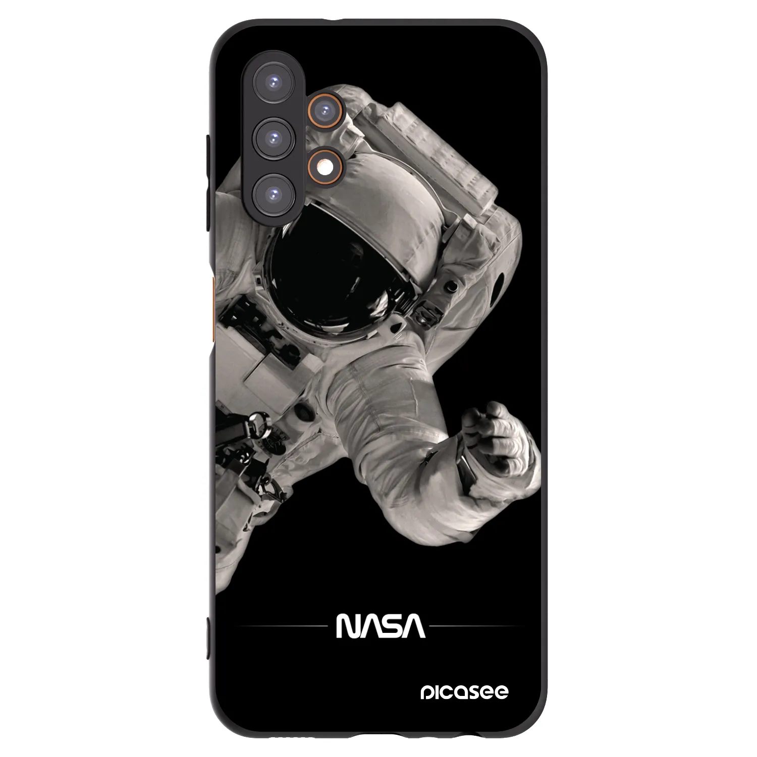 Picasee silikonski črni ovitek za Samsung Galaxy A13 5G - Astronaut Big