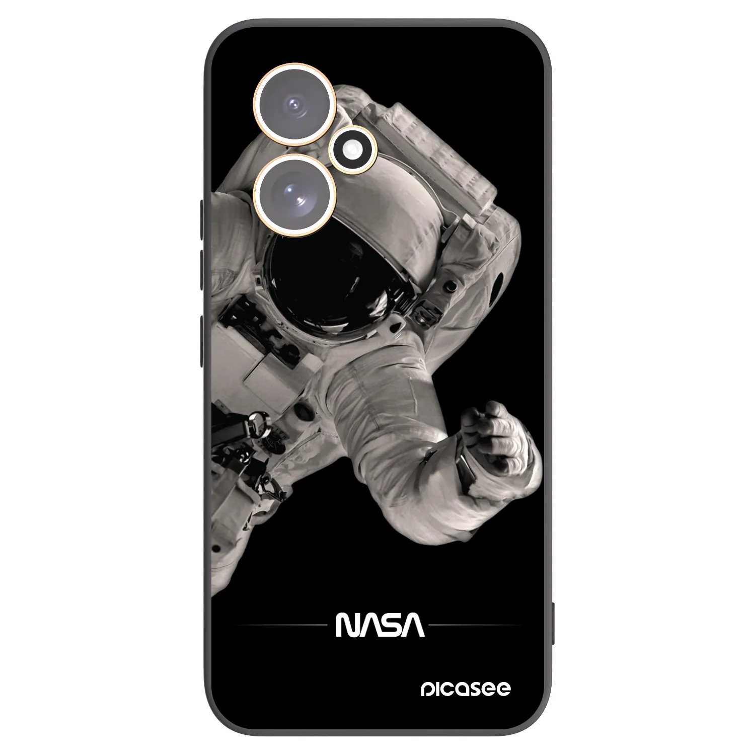 Picasee silikonski črni ovitek za Honor 400 5G - Astronaut Big