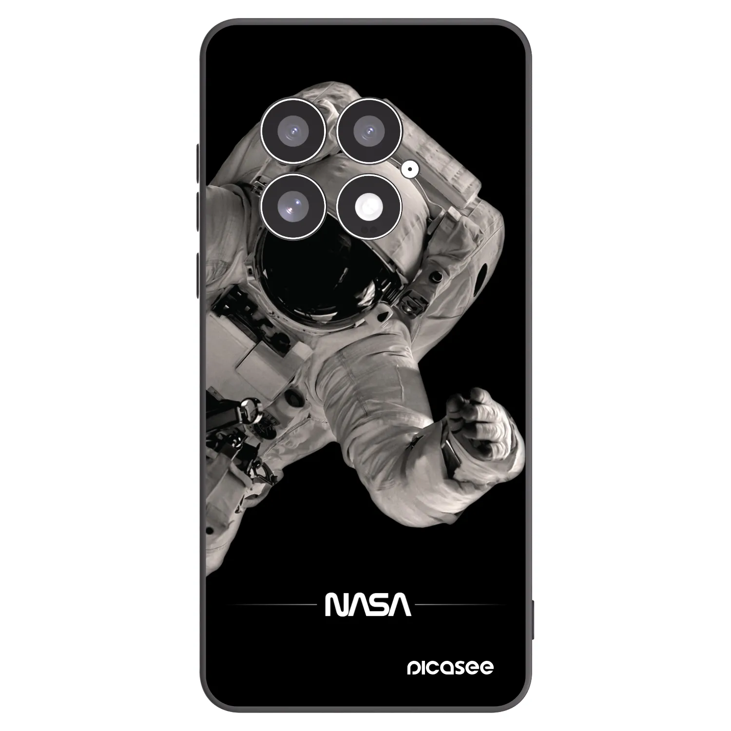 Picasee silikonski črni ovitek za OnePlus 13 5G - Astronaut Big