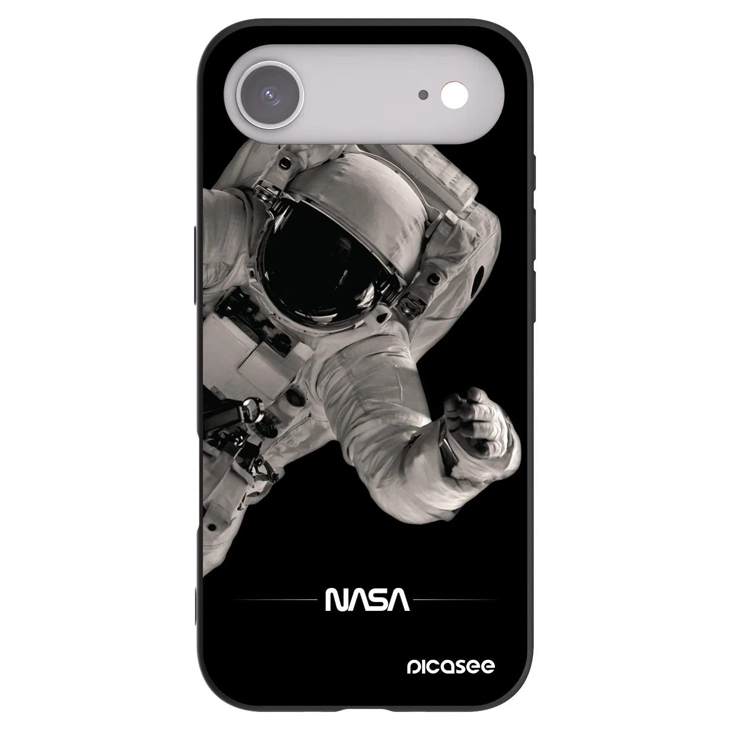 Picasee silikonski črni ovitek za Apple iPhone Air - Astronaut Big