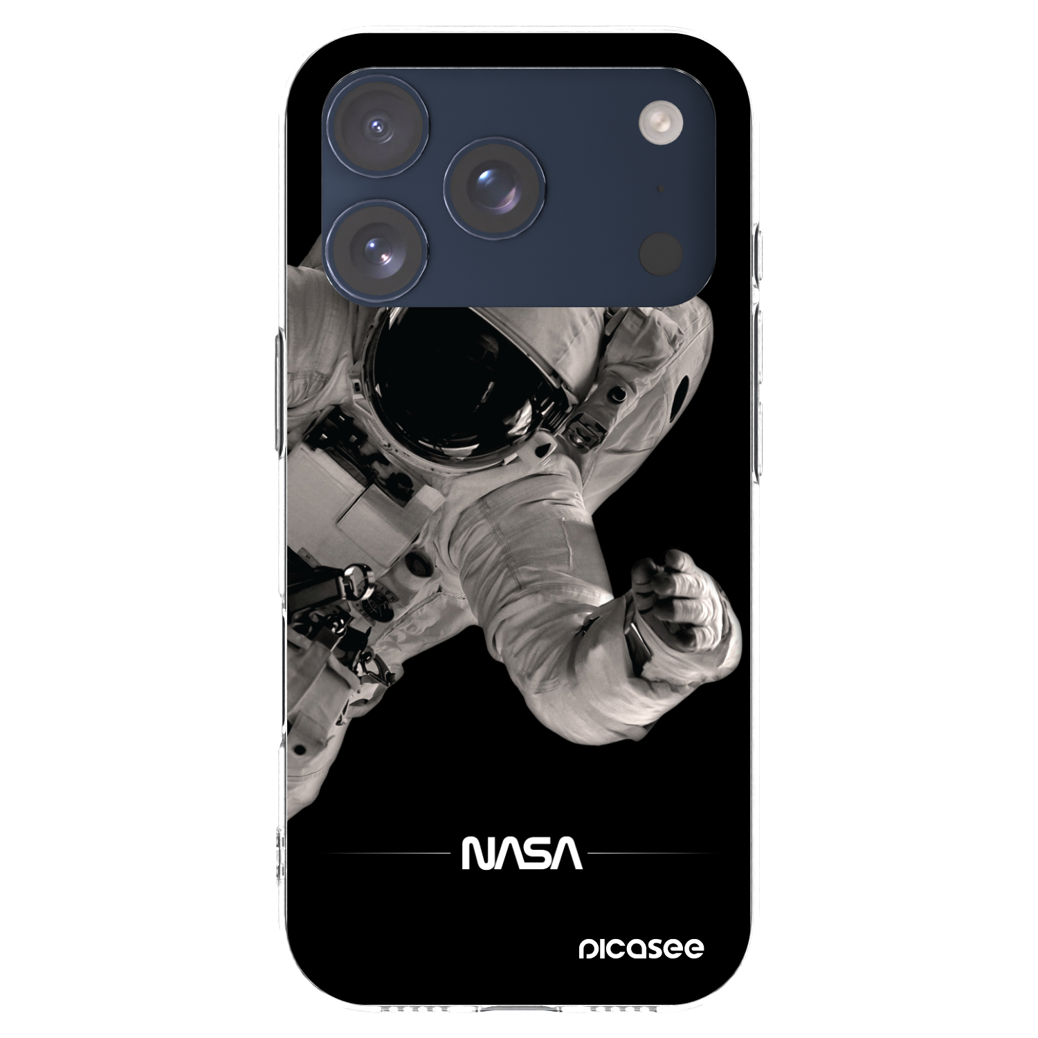 Picasee silikonski prozorni ovitek za Apple iPhone 17 Pro - Astronaut Big
