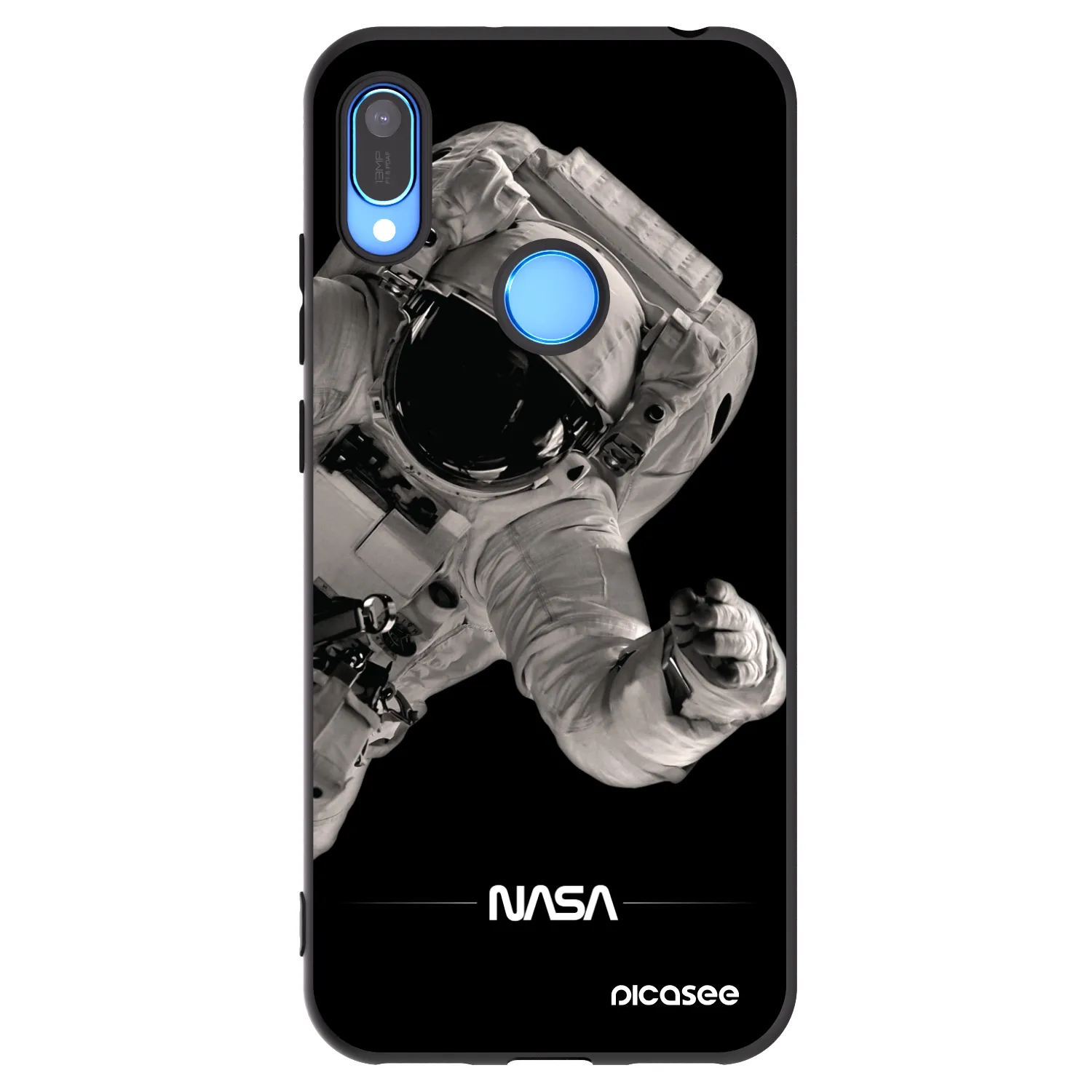 Picasee silikonski črni ovitek za Huawei Y6 2019 - Astronaut Big