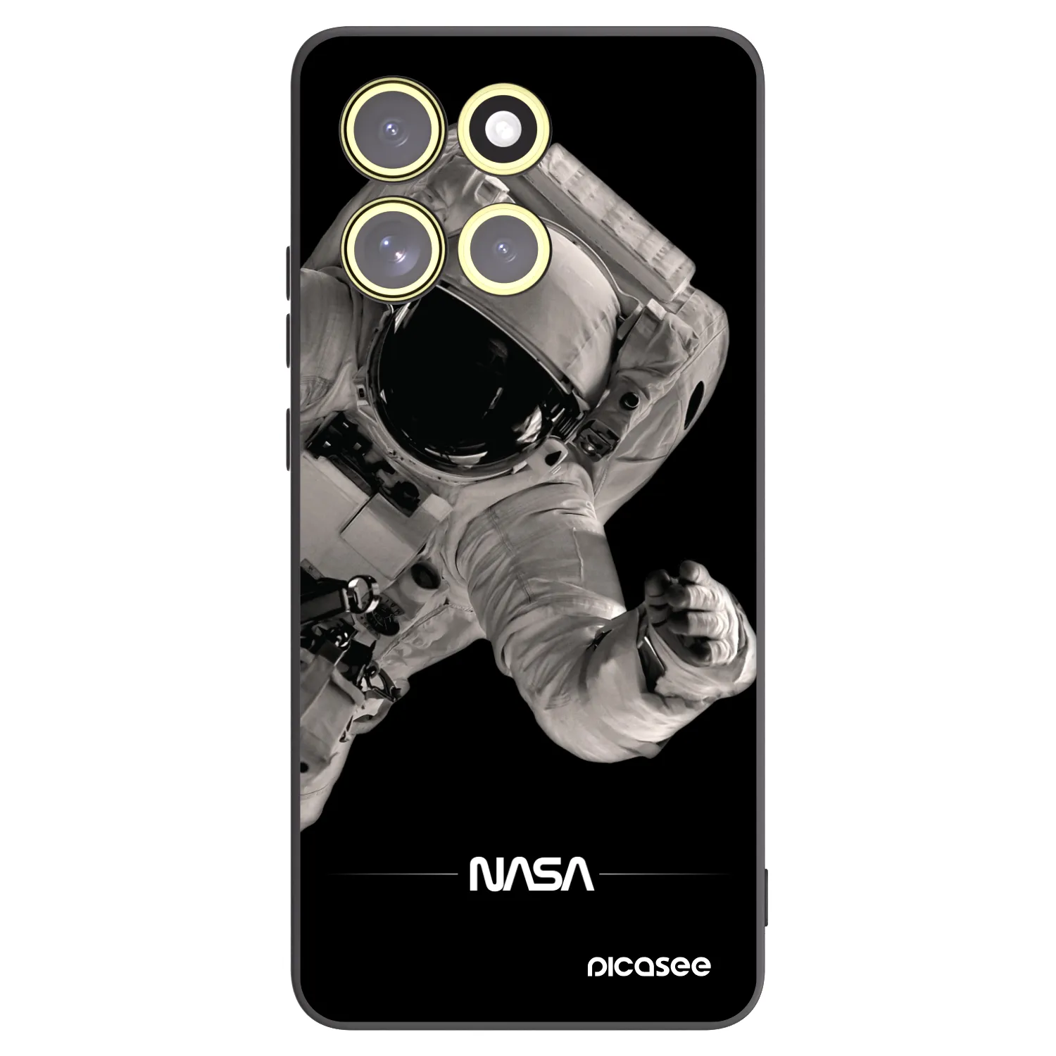 Picasee silikonski črni ovitek za Motorola Moto G86 5G - Astronaut Big