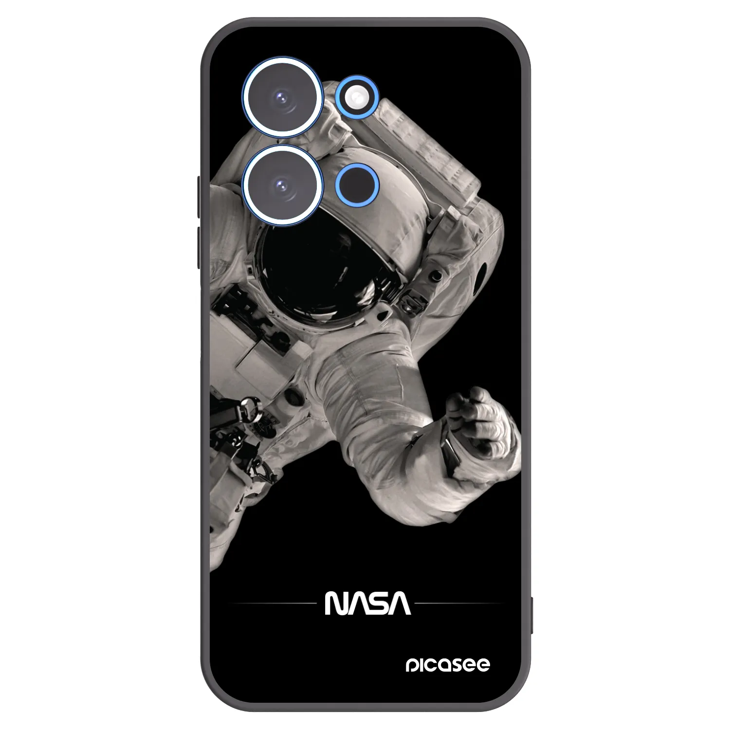 Picasee silikonski črni ovitek za Xiaomi Redmi 15C 4G - Astronaut Big