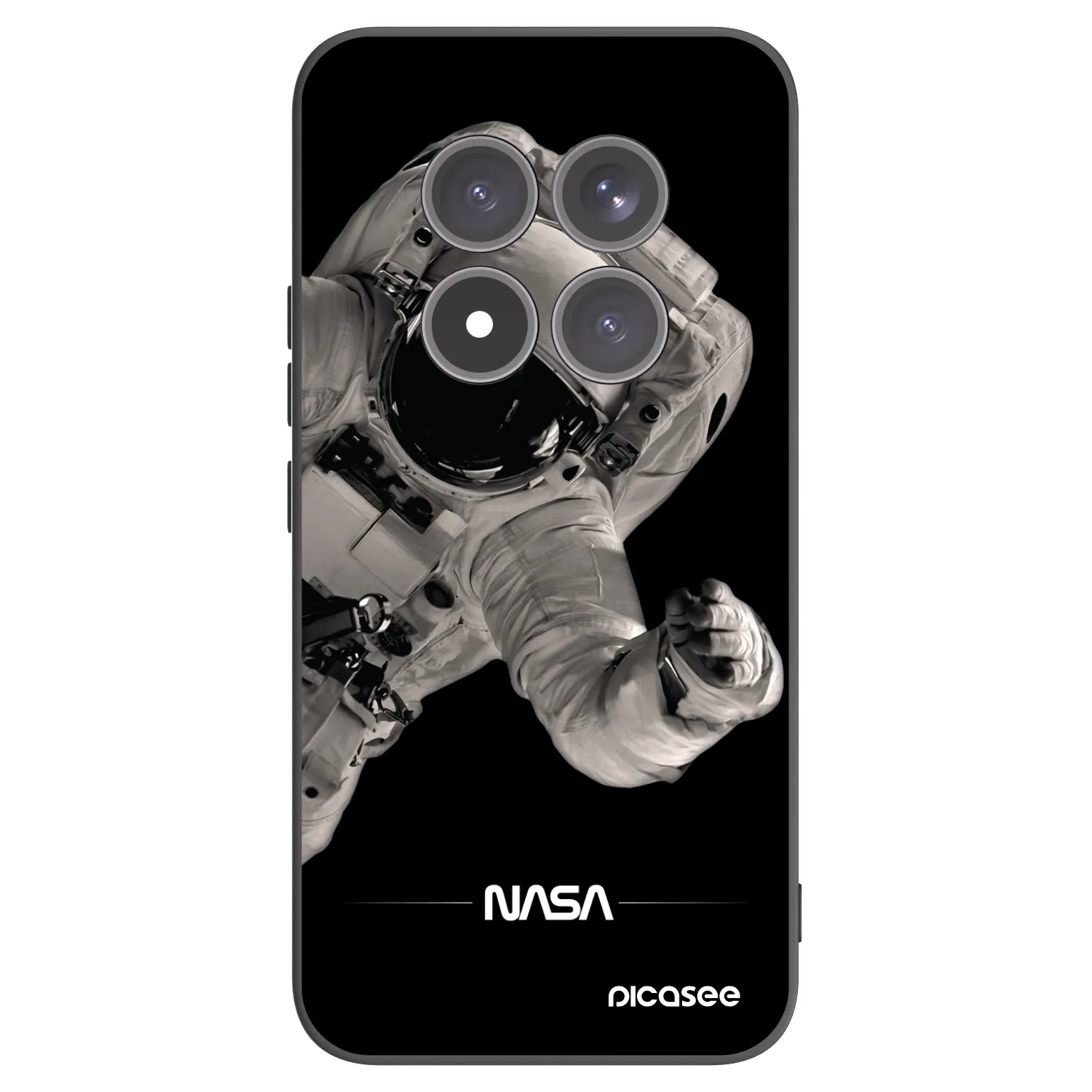 Picasee silikonski črni ovitek za Xiaomi Redmi Note 15 Pro+ - Astronaut Big