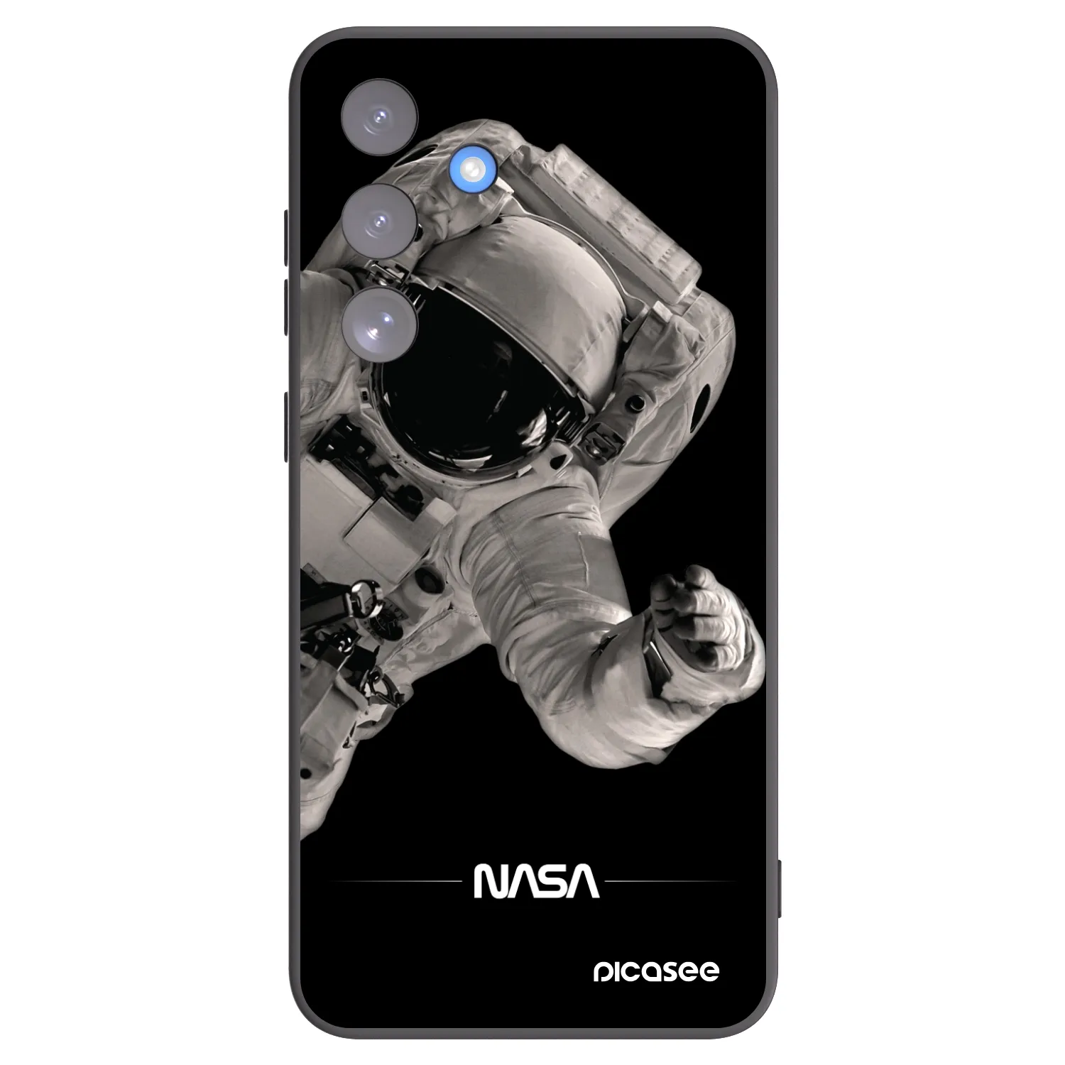 Picasee silikonski črni ovitek za Samsung Galaxy S25 FE 5G - Astronaut Big