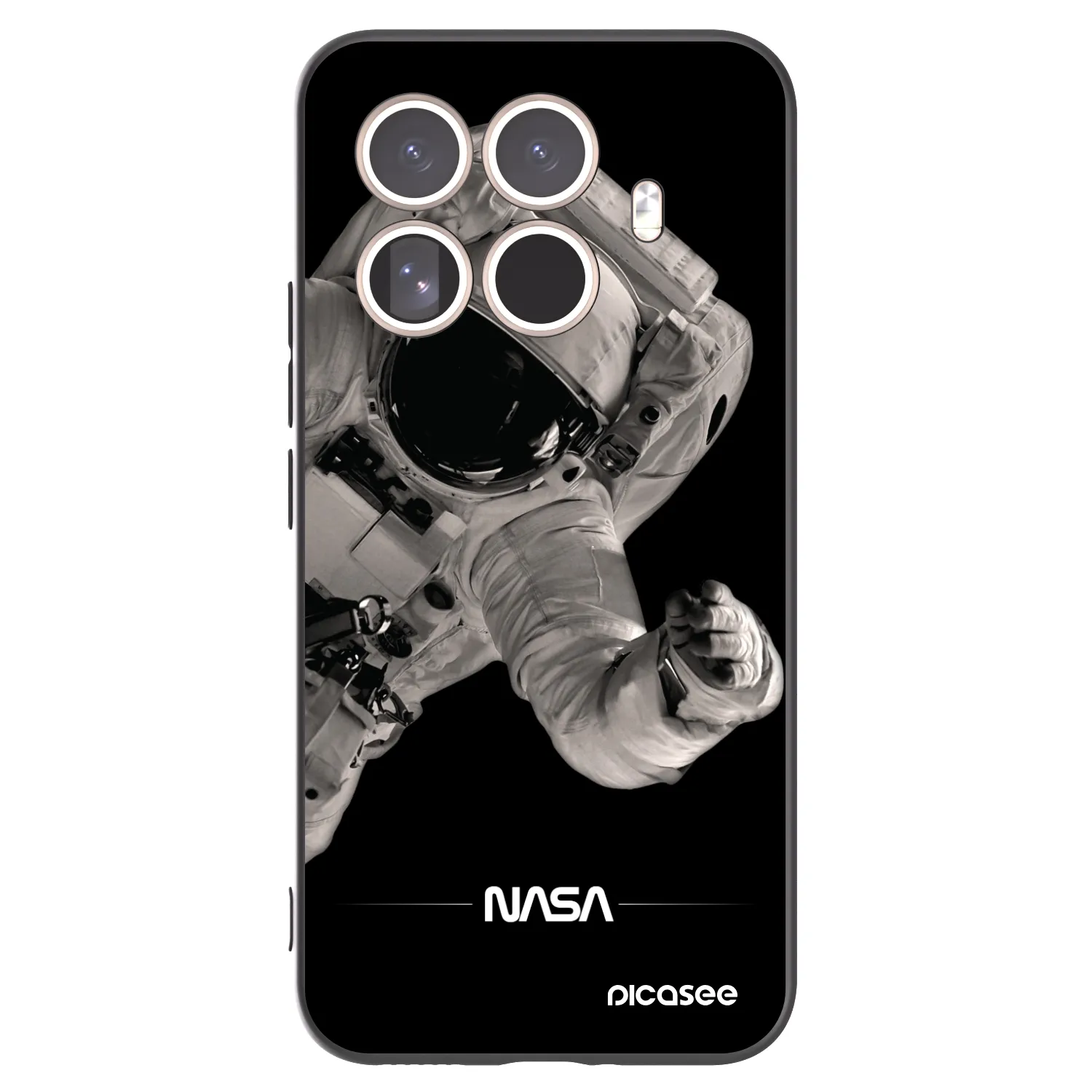 Picasee silikonski črni ovitek za Xiaomi 15T Pro - Astronaut Big