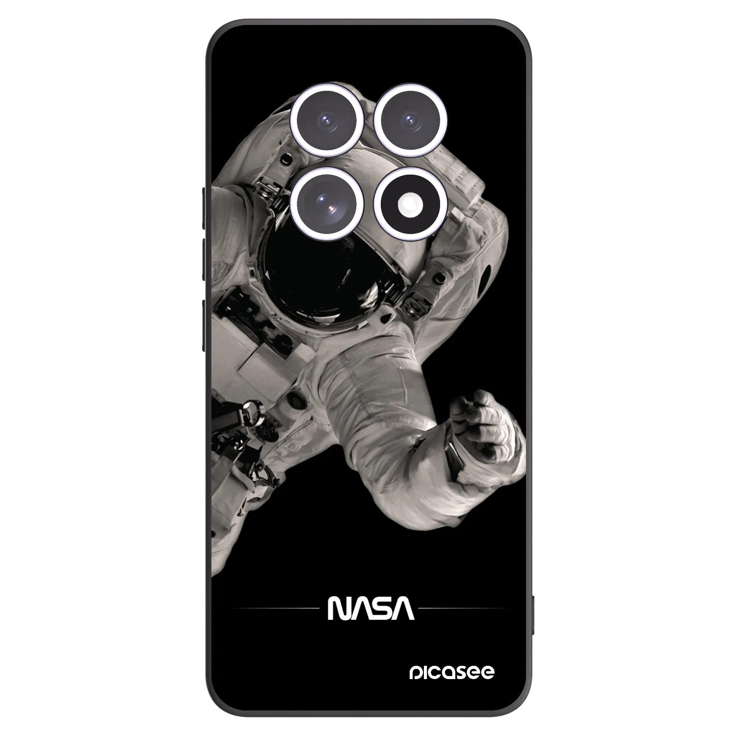 Picasee silikonski črni ovitek za Xiaomi Redmi Note 15 - Astronaut Big