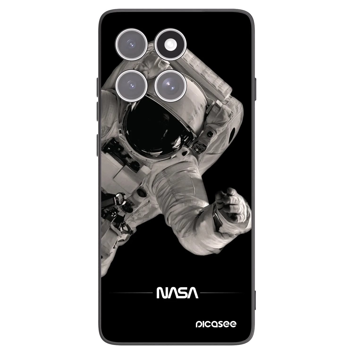 Picasee silikonski črni ovitek za Motorola Edge 60 Fusion - Astronaut Big
